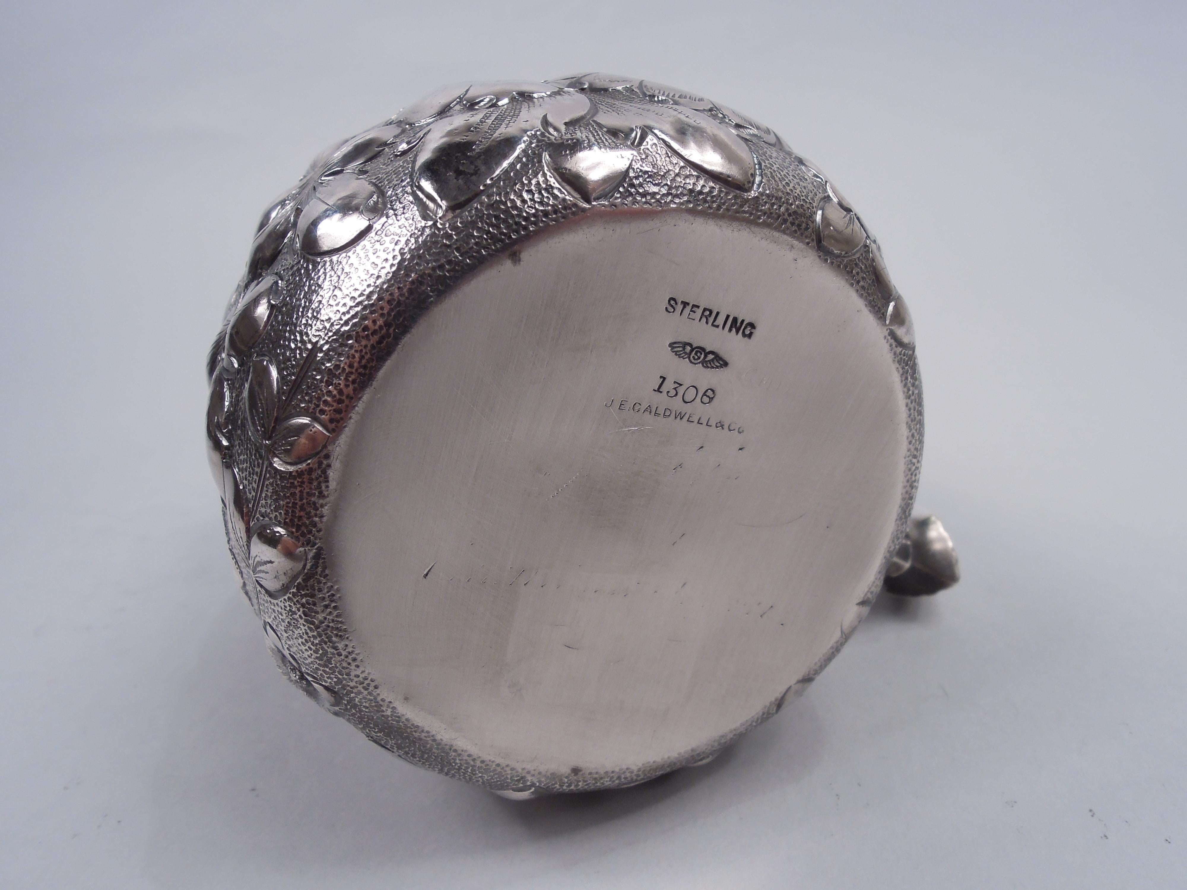 Antique Shiebler Victorian Repousse Sterling Silver Baby Cup For Sale 5
