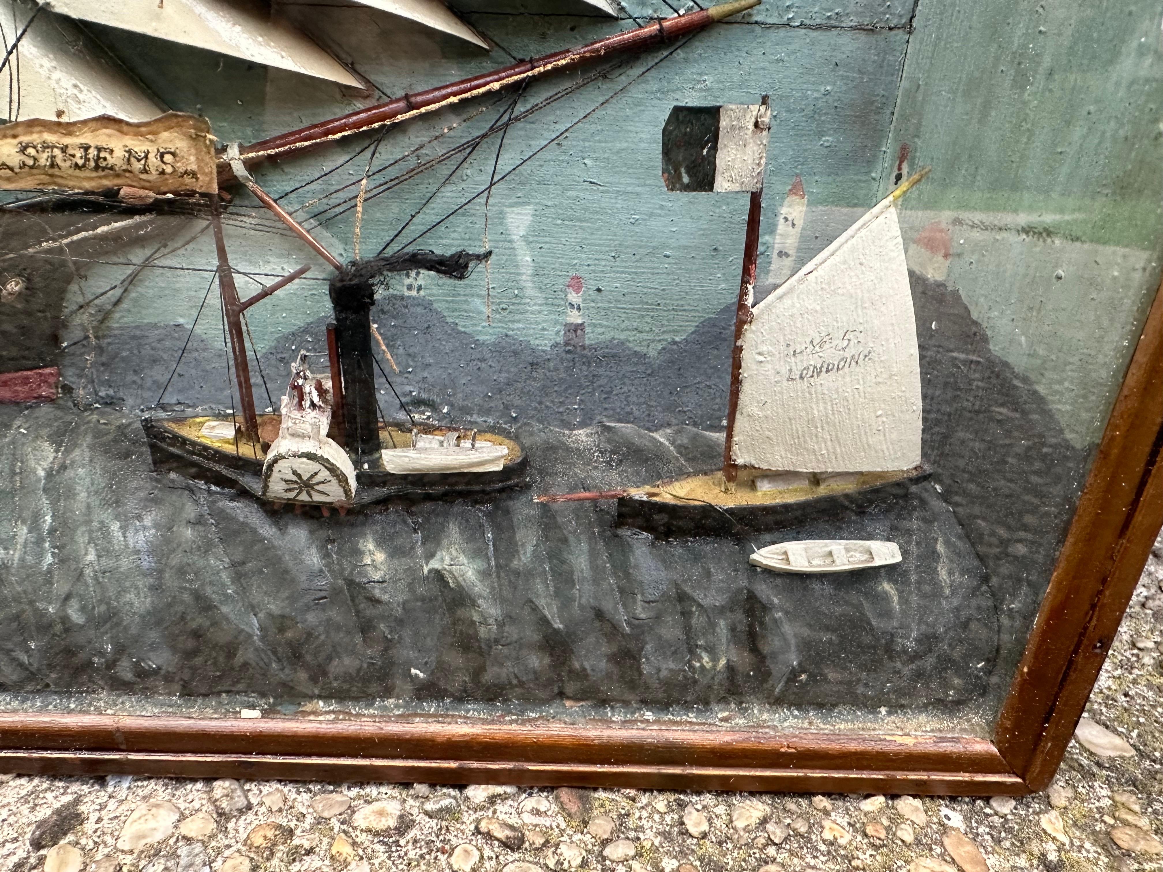 Diorama de barco antiguo Madera en venta