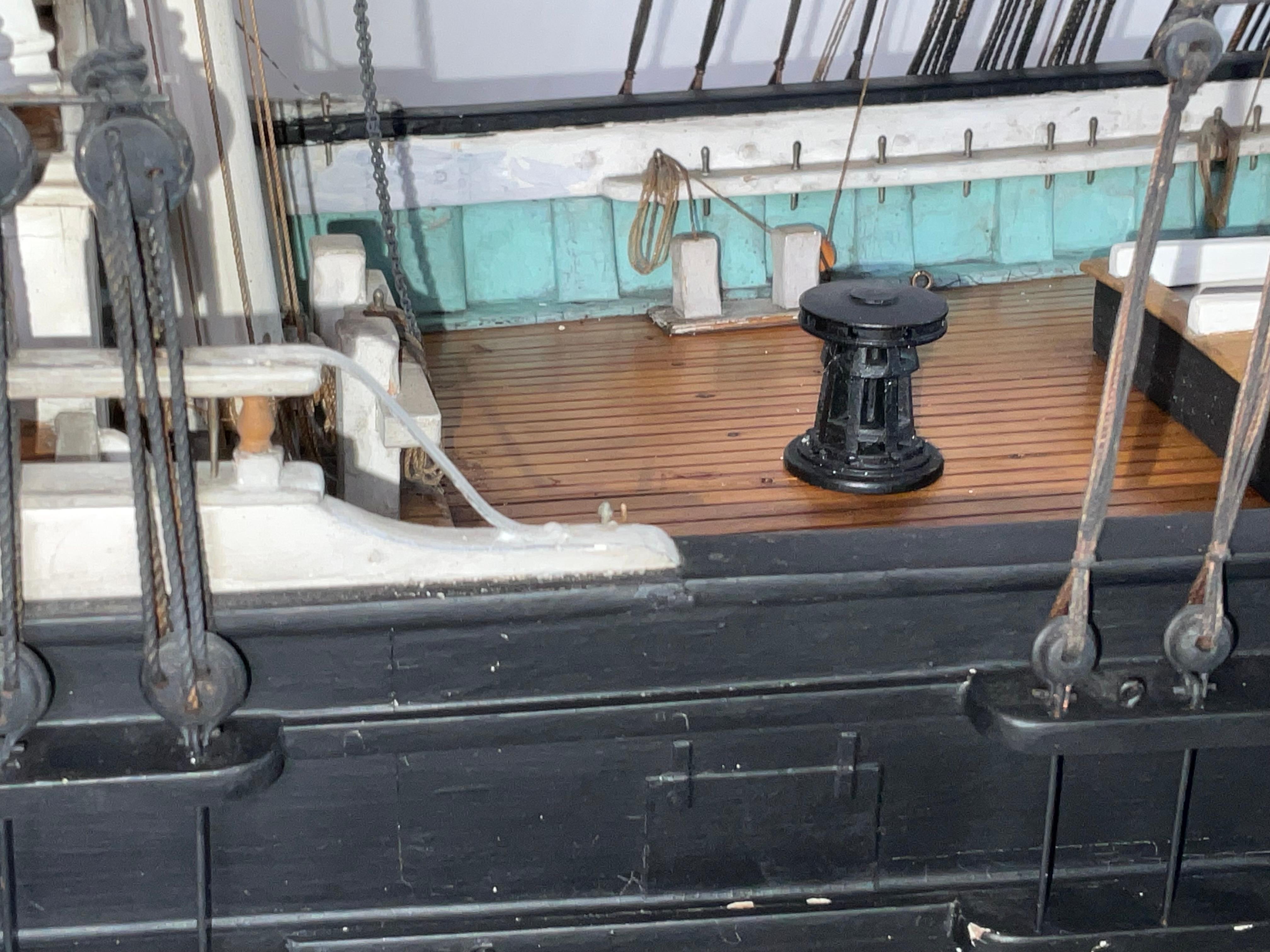 Antique Ship Model Auriga Bath 12