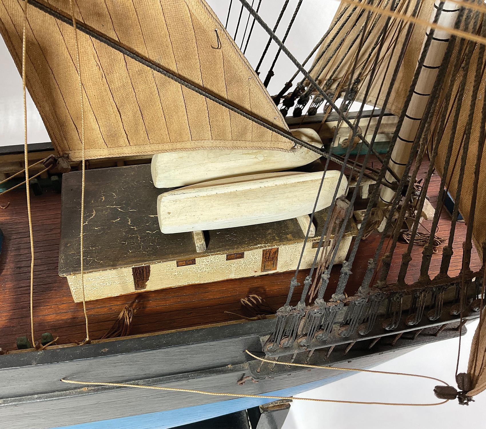 Early 20th Century Antique Ship Model 