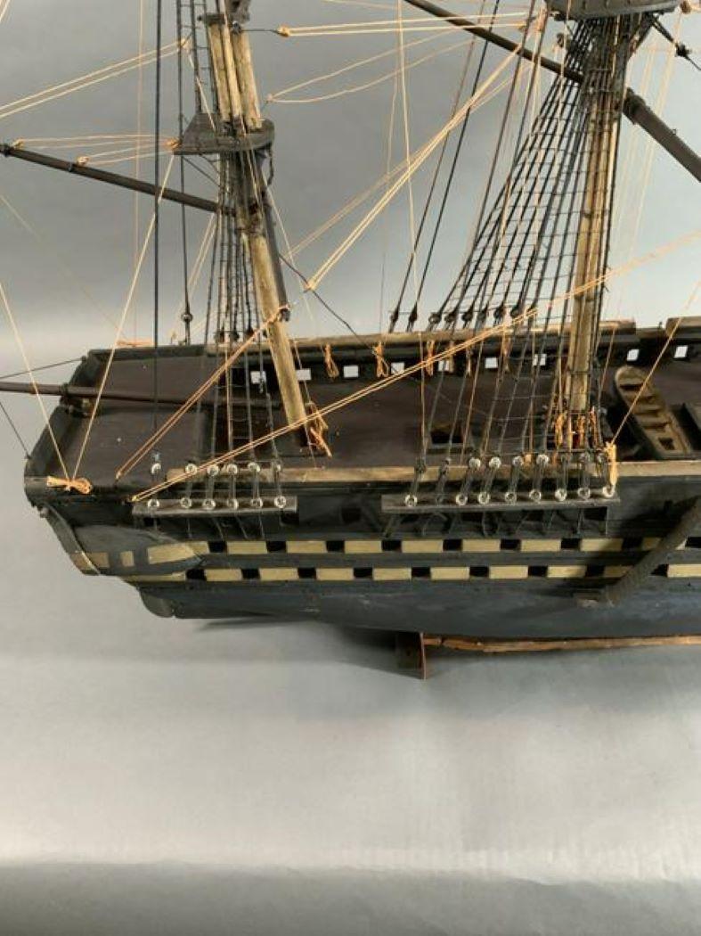 Antique Ship Model In Good Condition For Sale In Norwell, MA