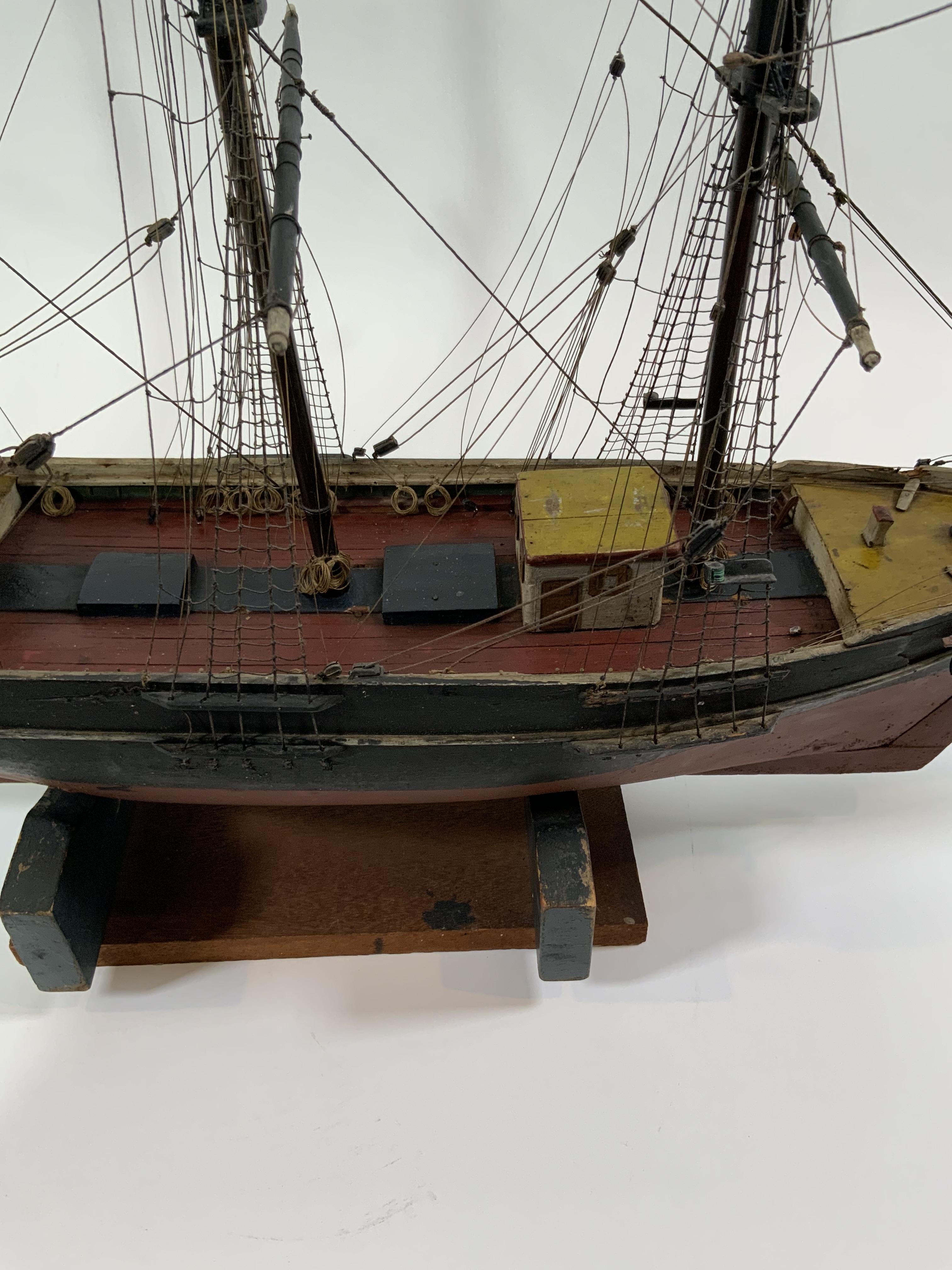 Antique Ship Model of American Bark For Sale 1