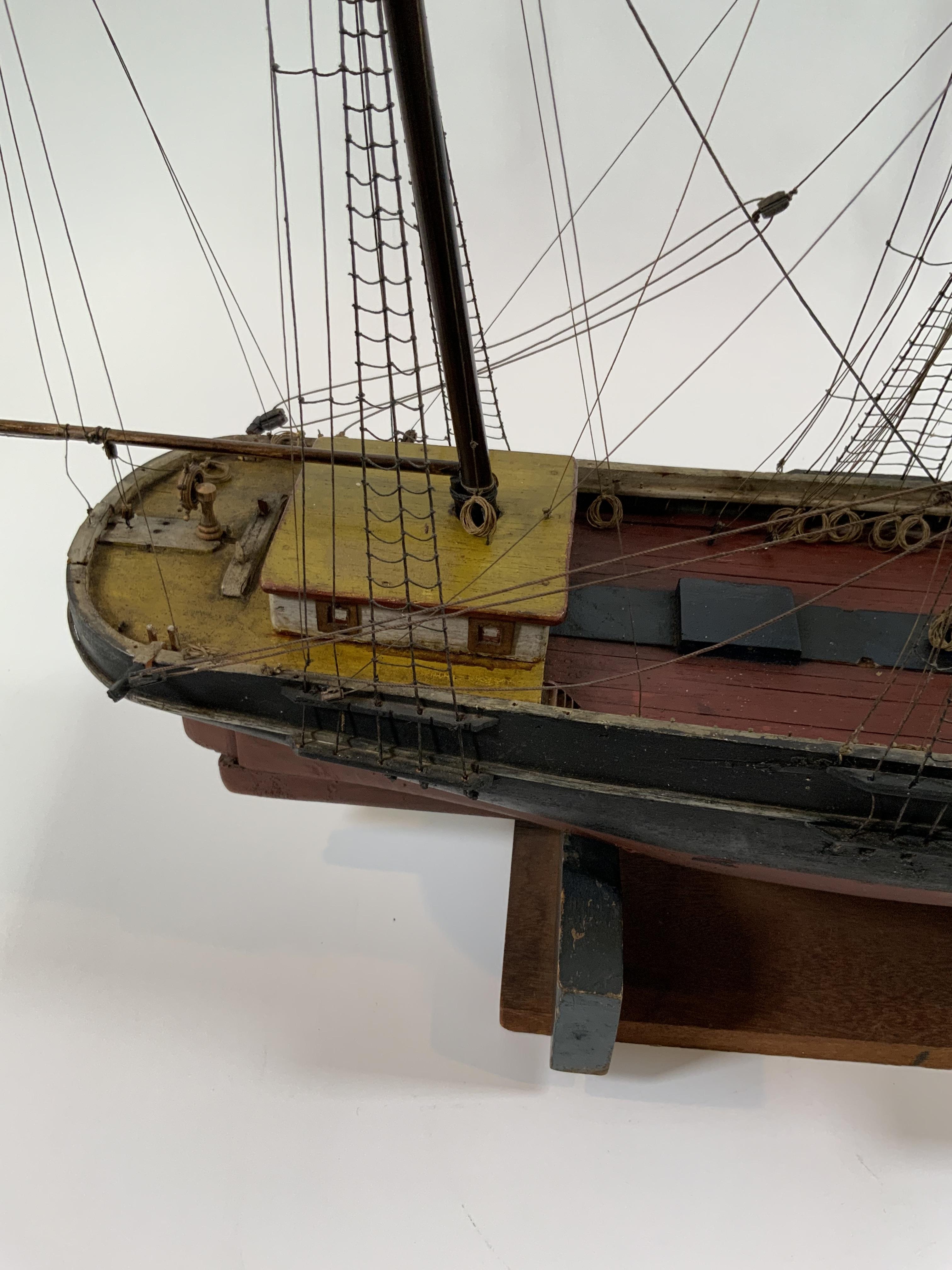 Antique Ship Model of American Bark For Sale 2