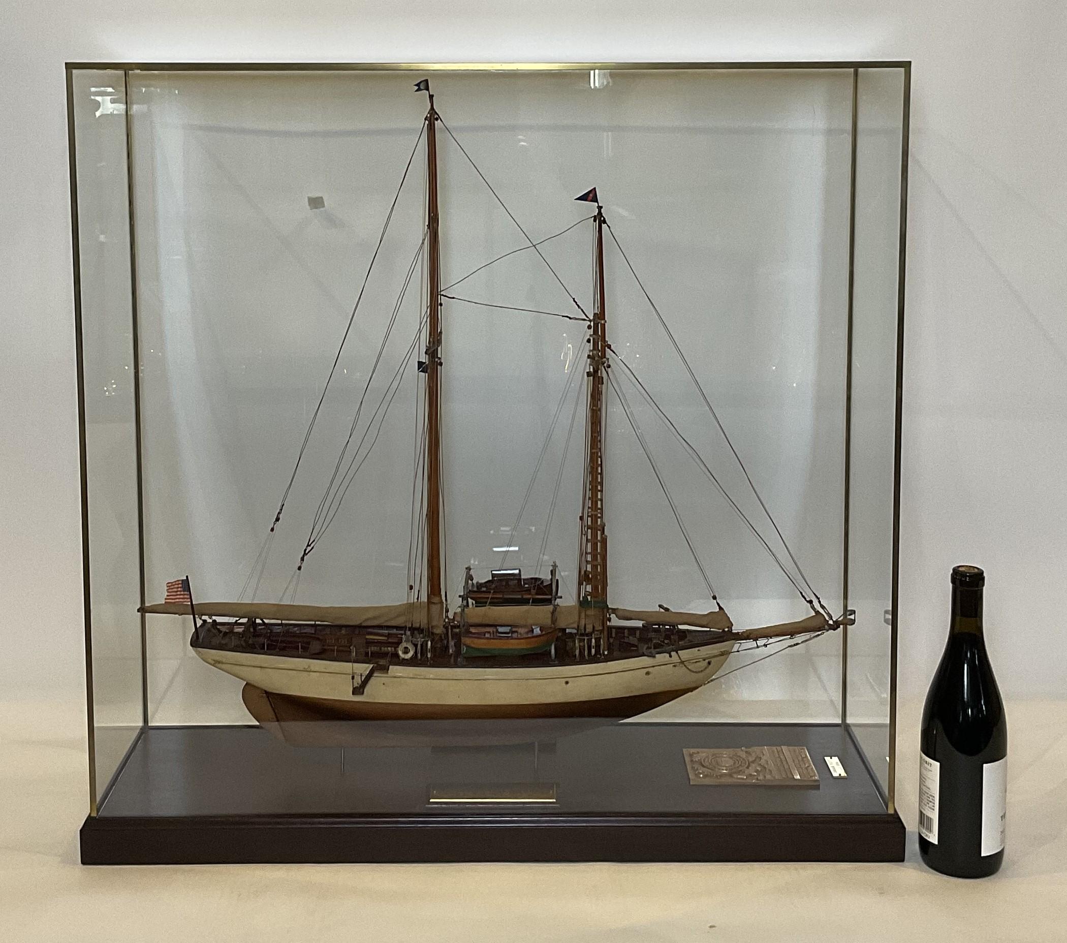 Antique model of the John Alden designed schooner 