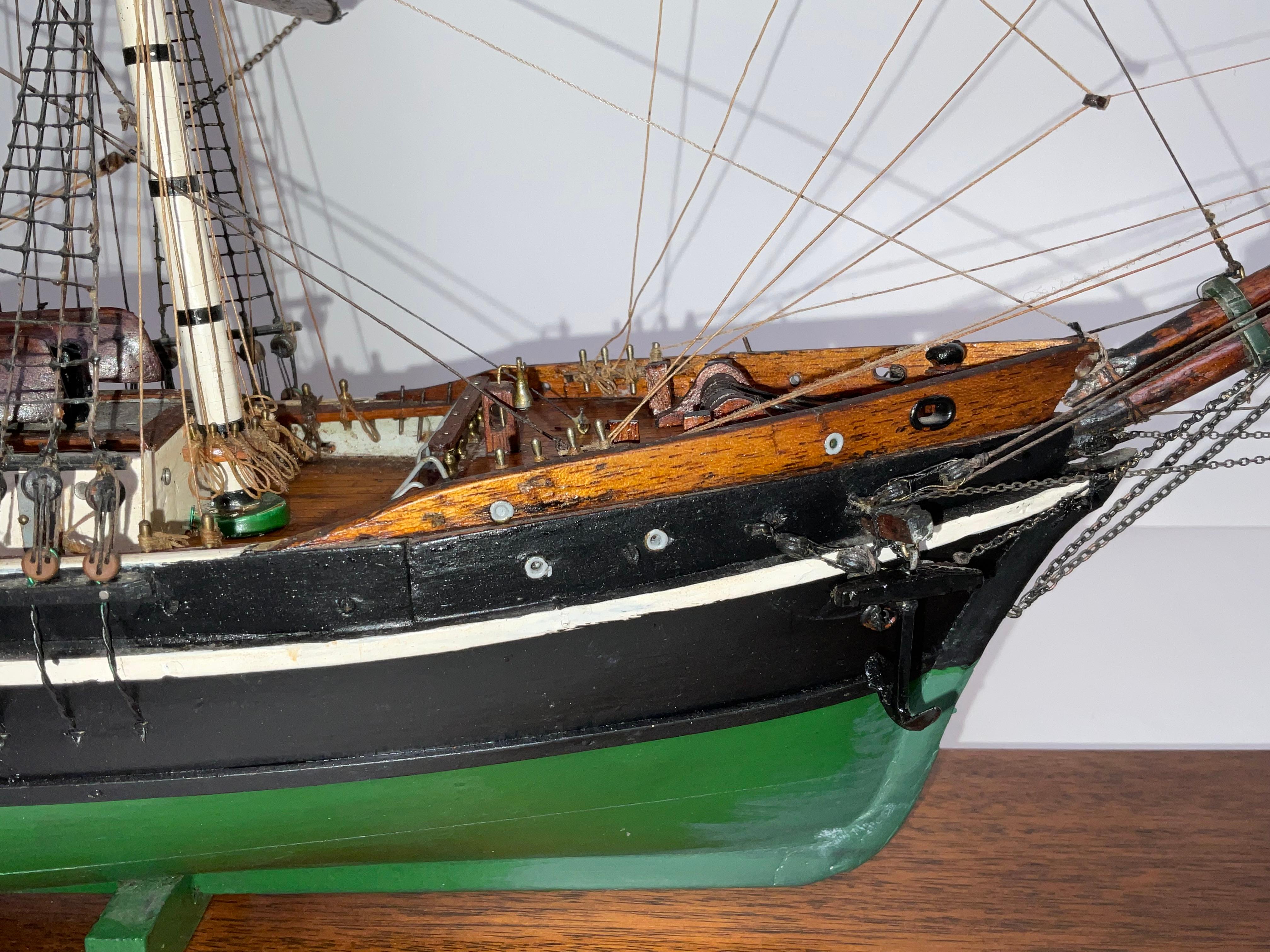 Modello di nave antica della Bark Thalia In condizioni ottime in vendita a Norwell, MA