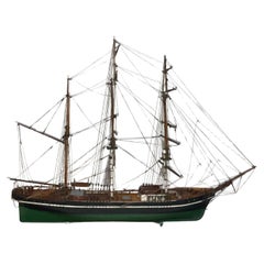 Antique Ship Model of the Bark Thalia