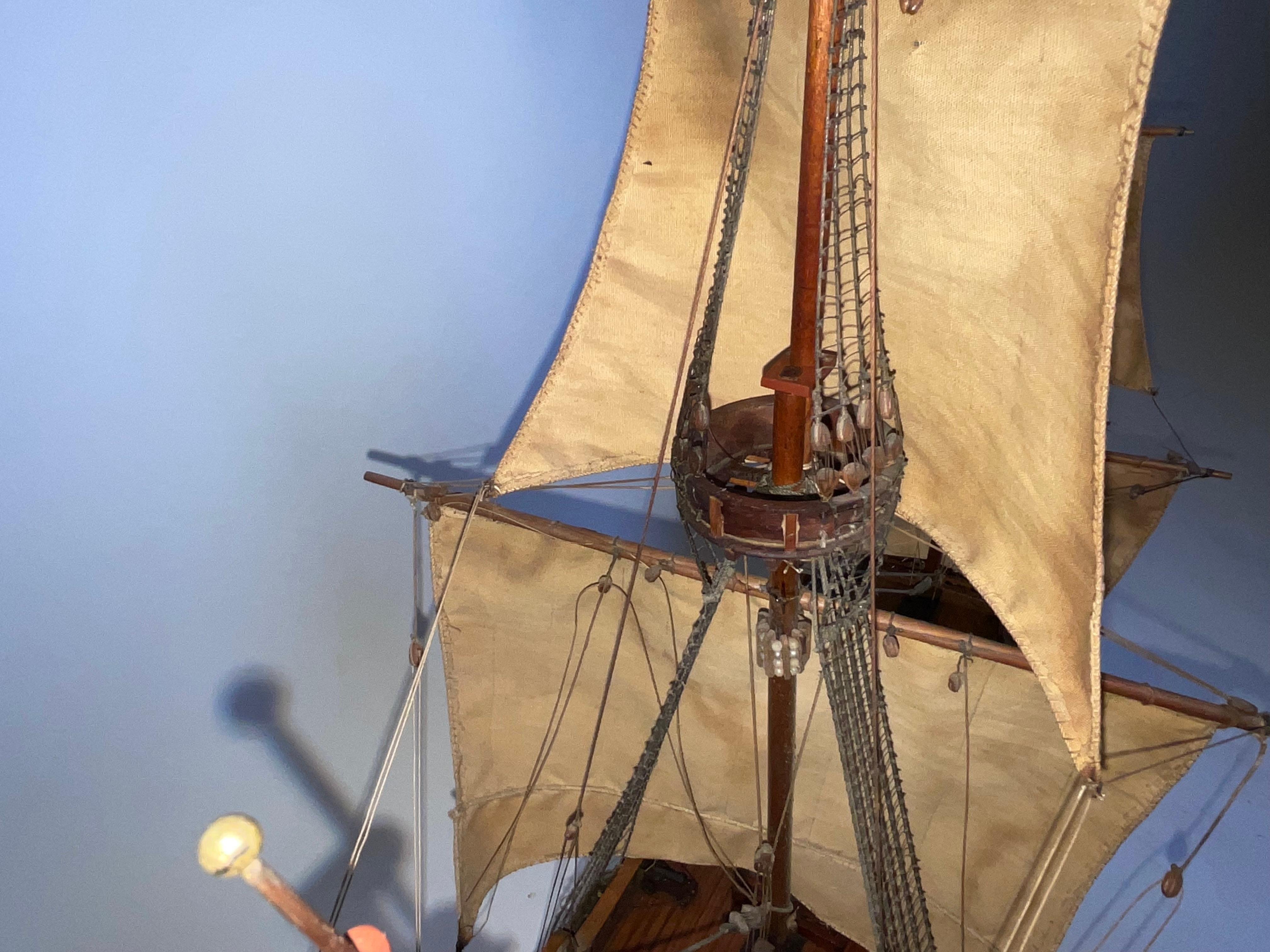 Antique Ship Model of the Mayflower For Sale 8
