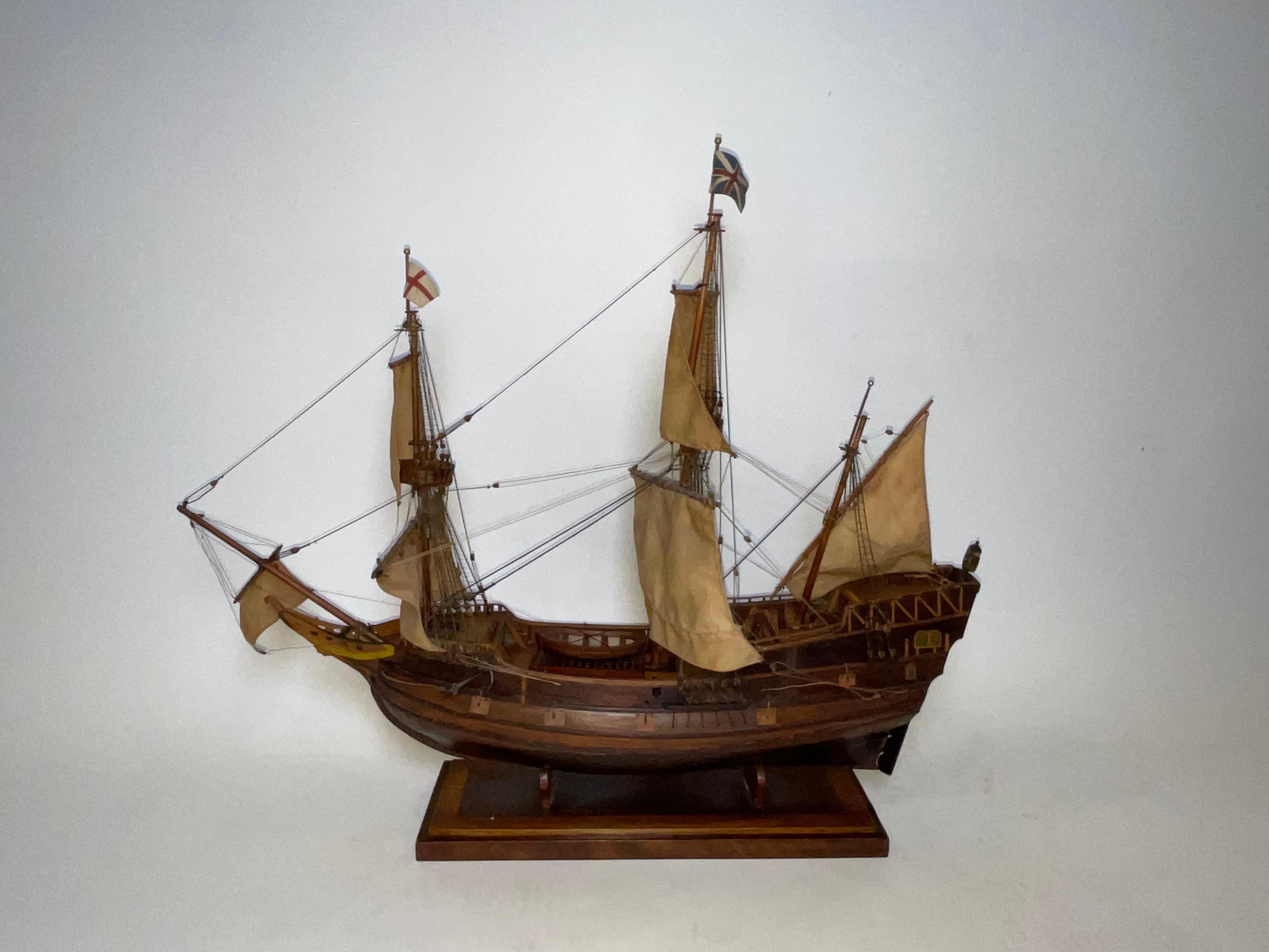 Antique Ship Model of the Mayflower For Sale 9
