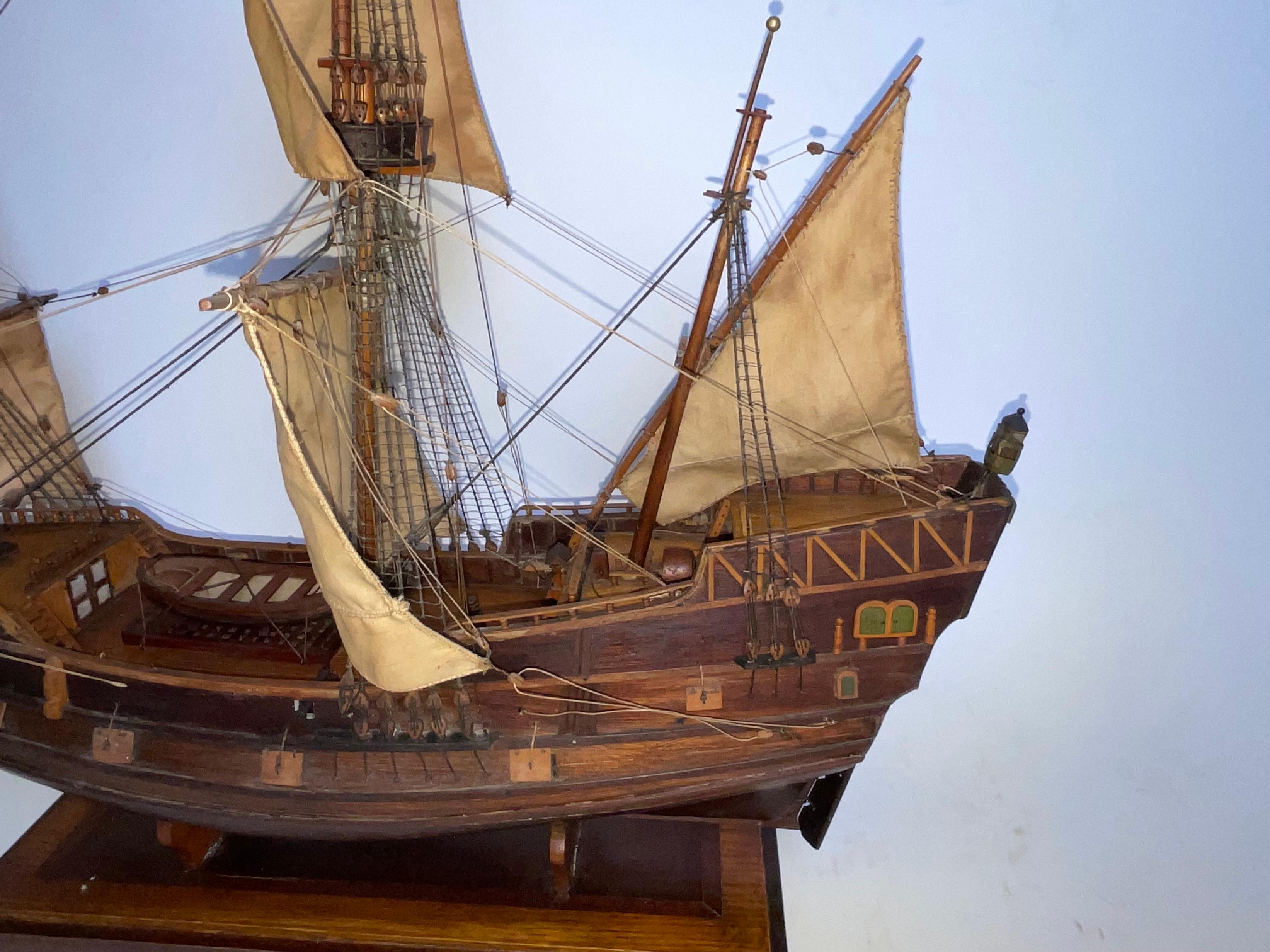 Antique Ship Model of the Mayflower For Sale 10