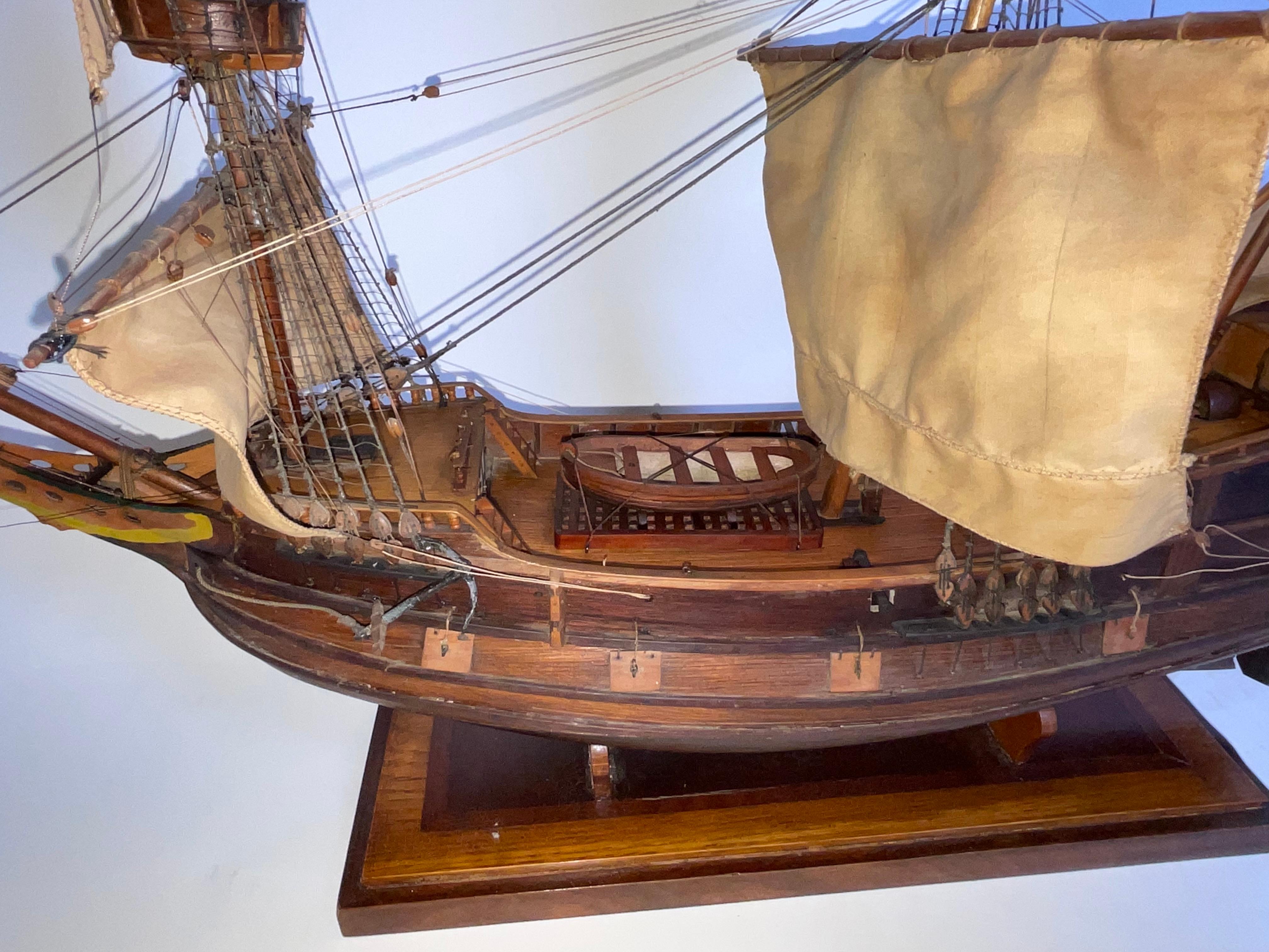 Antique Ship Model of the Mayflower For Sale 11