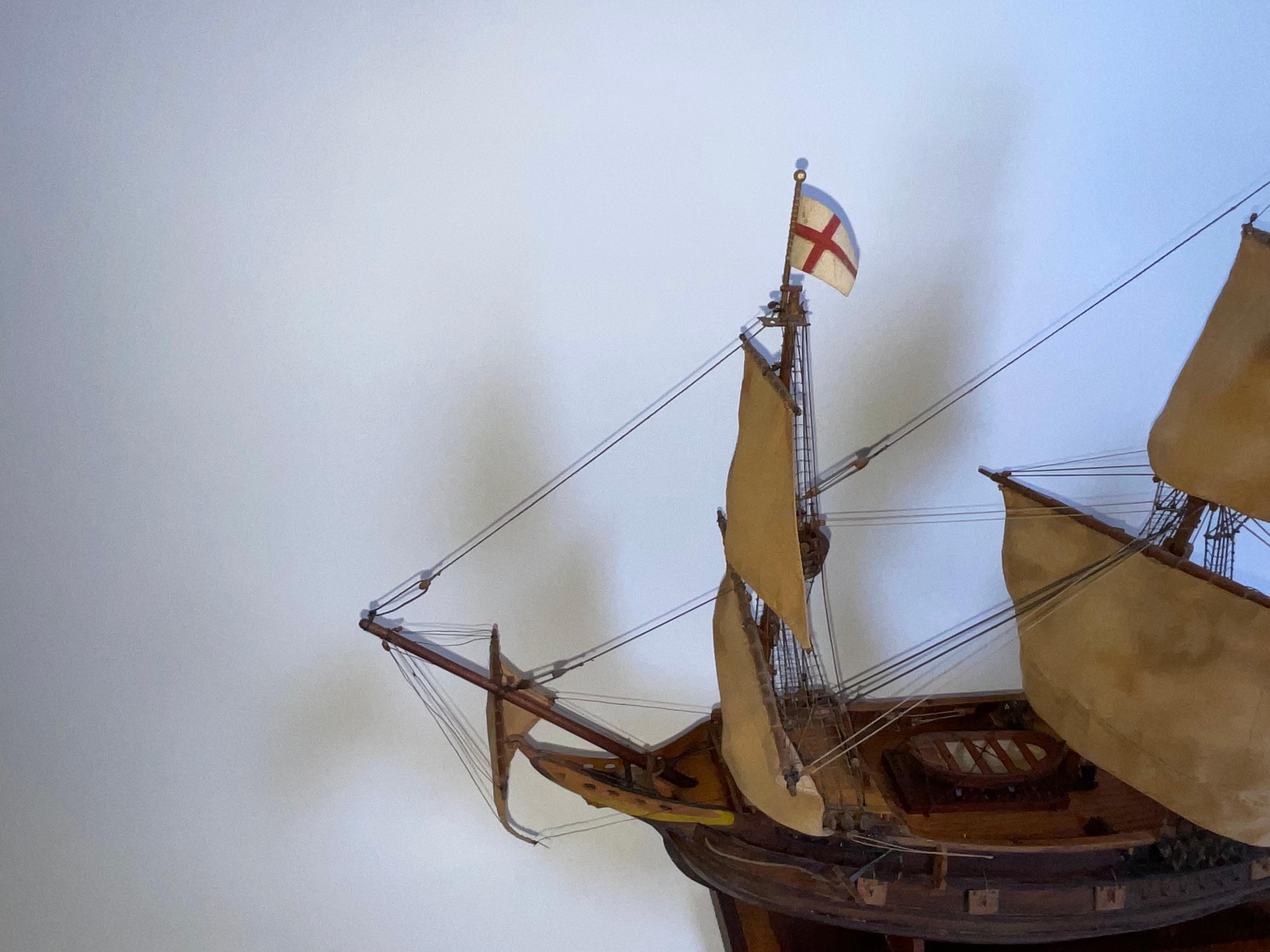 Antique Ship Model of the Mayflower For Sale 12