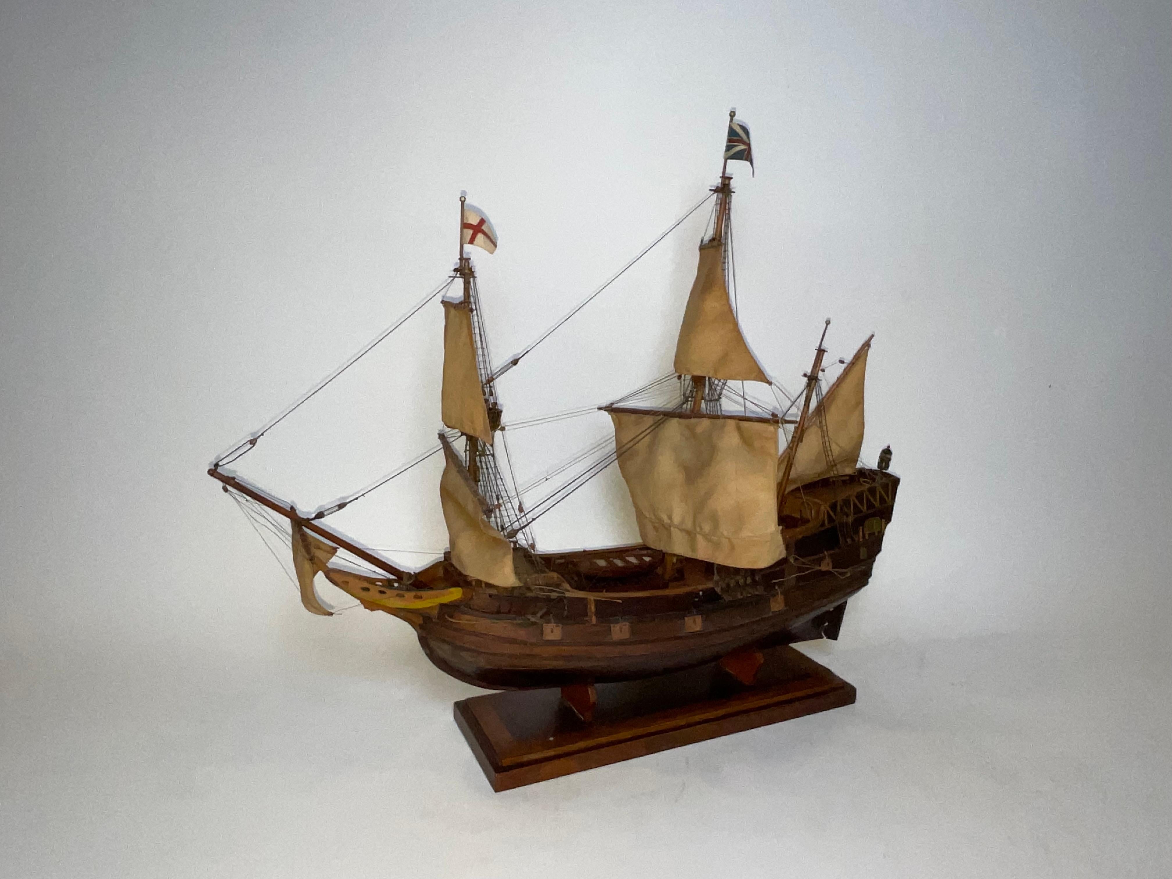 Antique Ship Model of the Mayflower For Sale 14