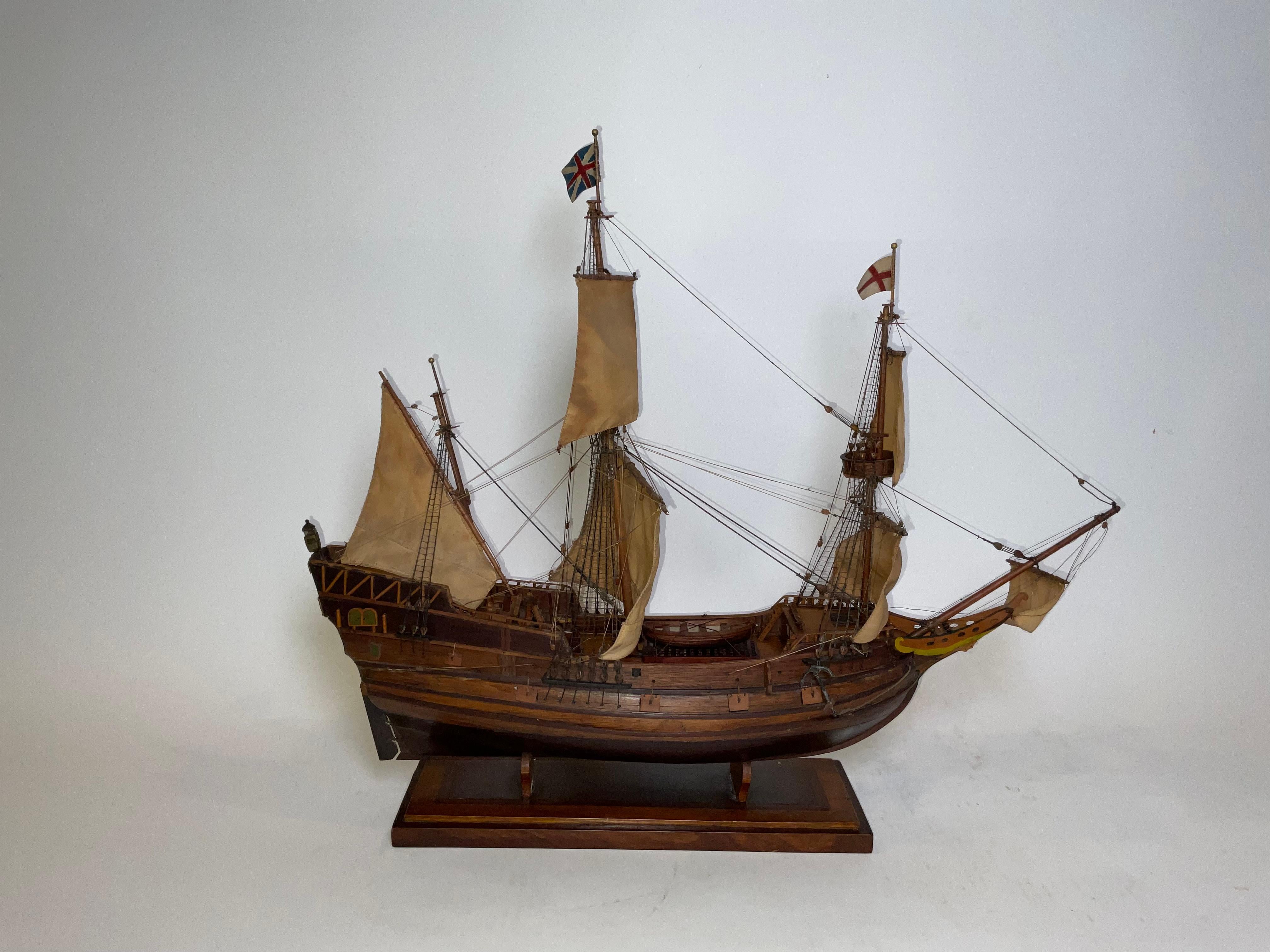 North American Antique Ship Model of the Mayflower For Sale