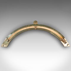 Antique Ship's Clinometer, English, Brass, Maritime Instrument, H Hughes, C.1900