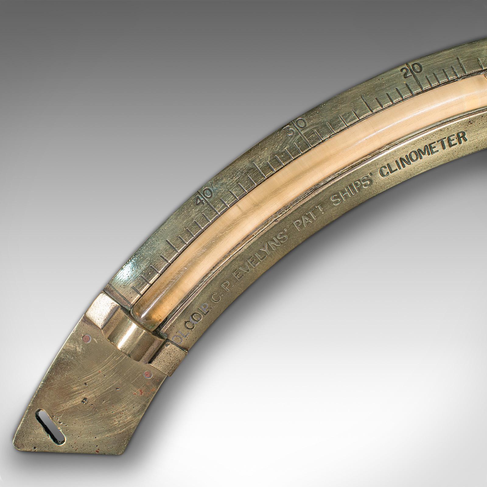 Antikes Schiffslinometer, englisch, Messing, maritimes Instrument, H Hughes, um 1900 (Britisch) im Angebot