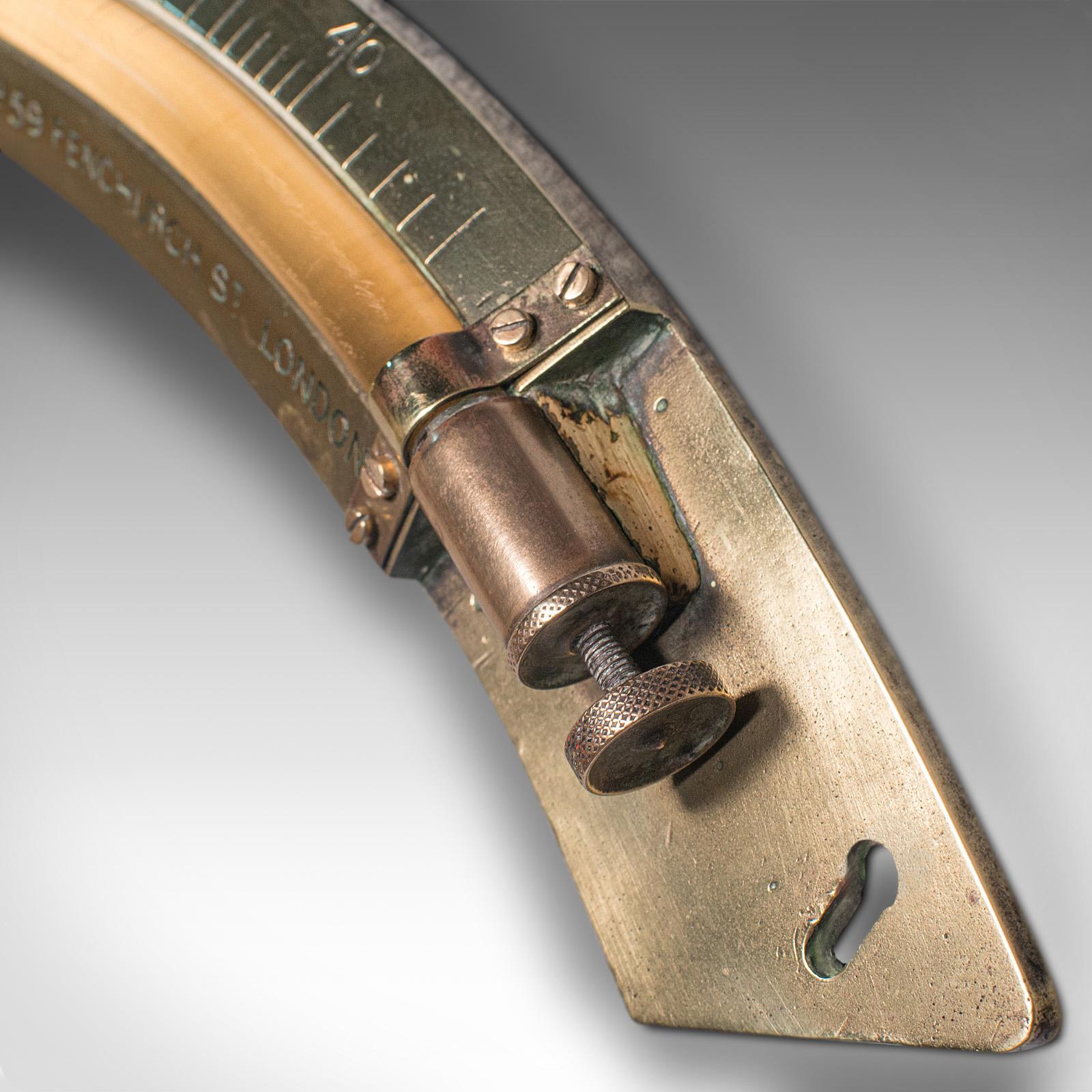 Antikes Schiffslinometer, englisch, Messing, maritimes Instrument, H Hughes, um 1900 (19. Jahrhundert) im Angebot