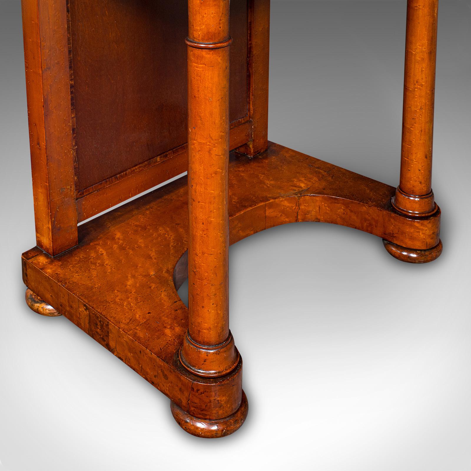 Antique Ship's Purser's Desk, English, Writing Table, Beidermeier, Victorian For Sale 6