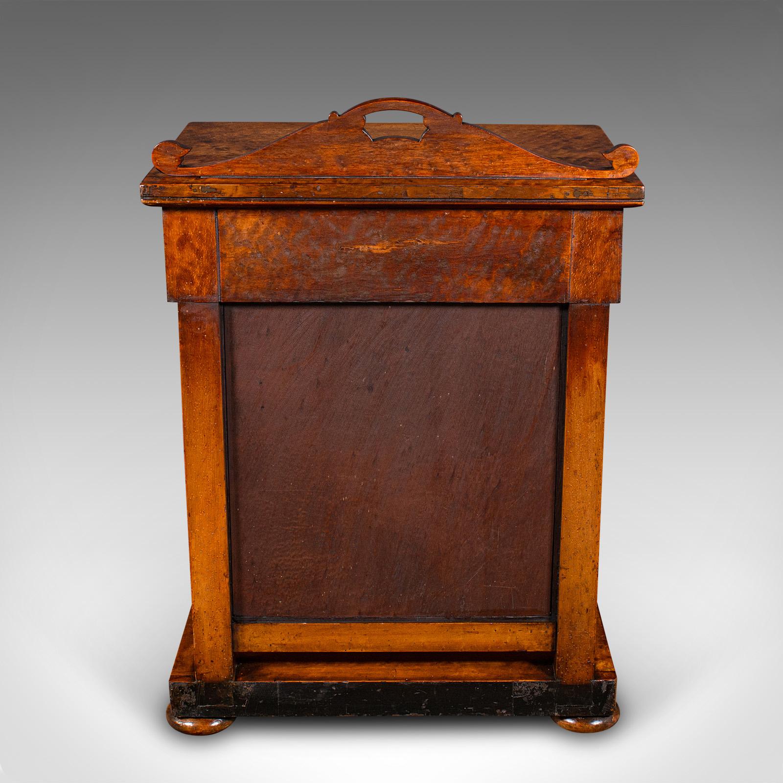 Antique Ship's Purser's Desk, English, Writing Table, Beidermeier, Victorian For Sale 1