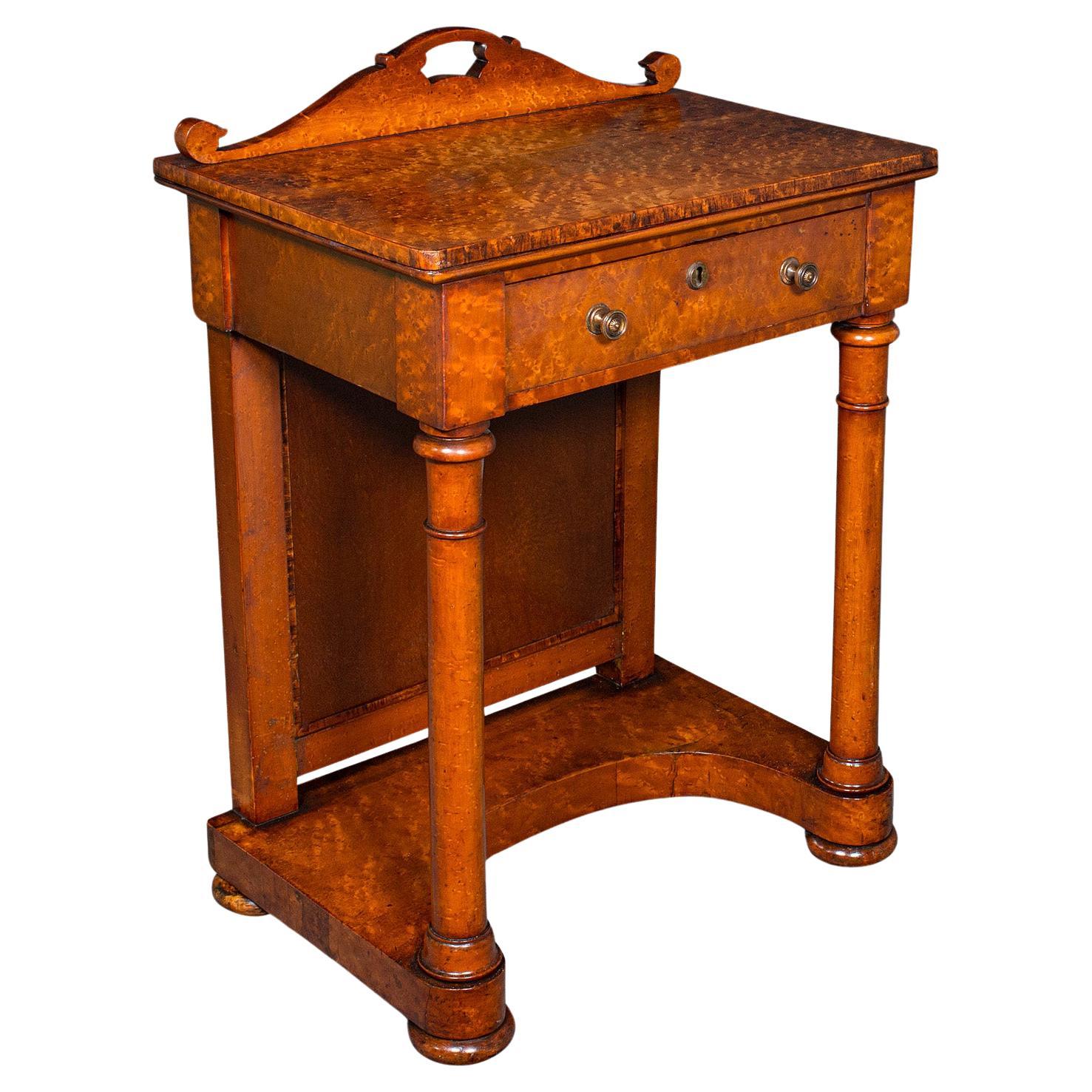 Antique Ship's Purser's Desk, English, Writing Table, Beidermeier, Victorian For Sale