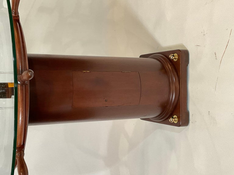 Antique Ships Wheel and Binnacle Table For Sale at 1stDibs