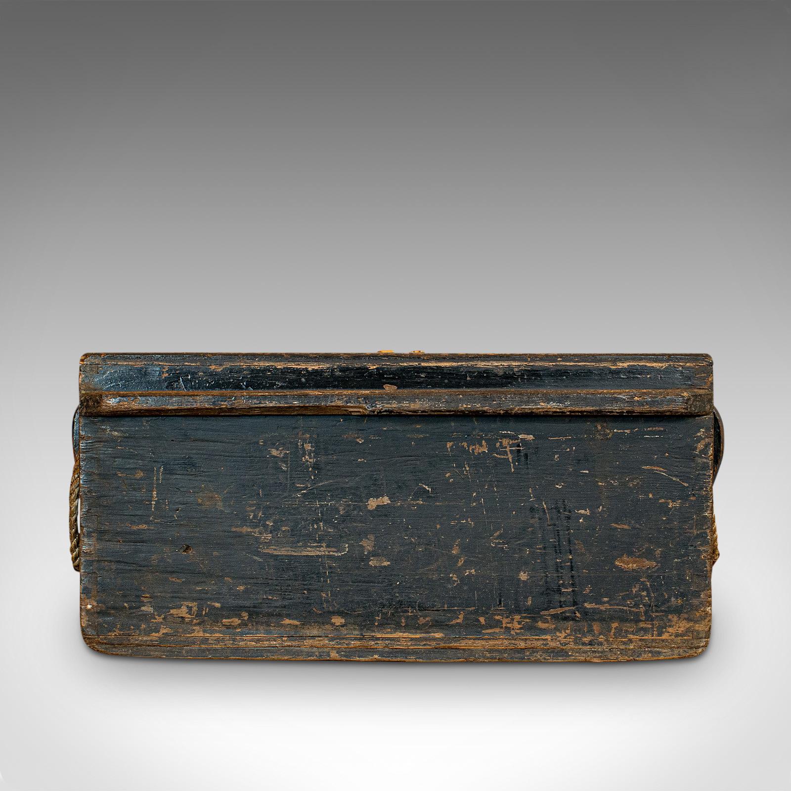 Antique Shipwright's Chest, English, Craftsman's Tool Trunk, Victorian, 1900 1