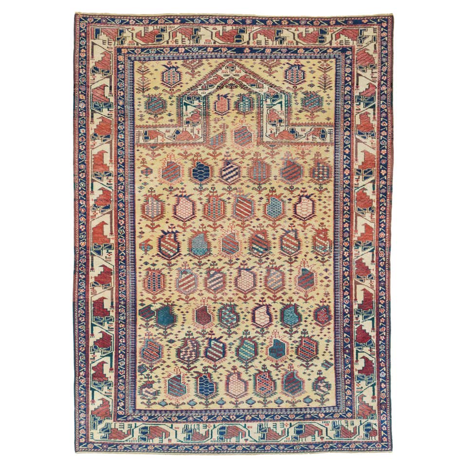 Antique Caucasian Shirvan Rug 3'8'' x 5'8'' For Sale at 1stDibs