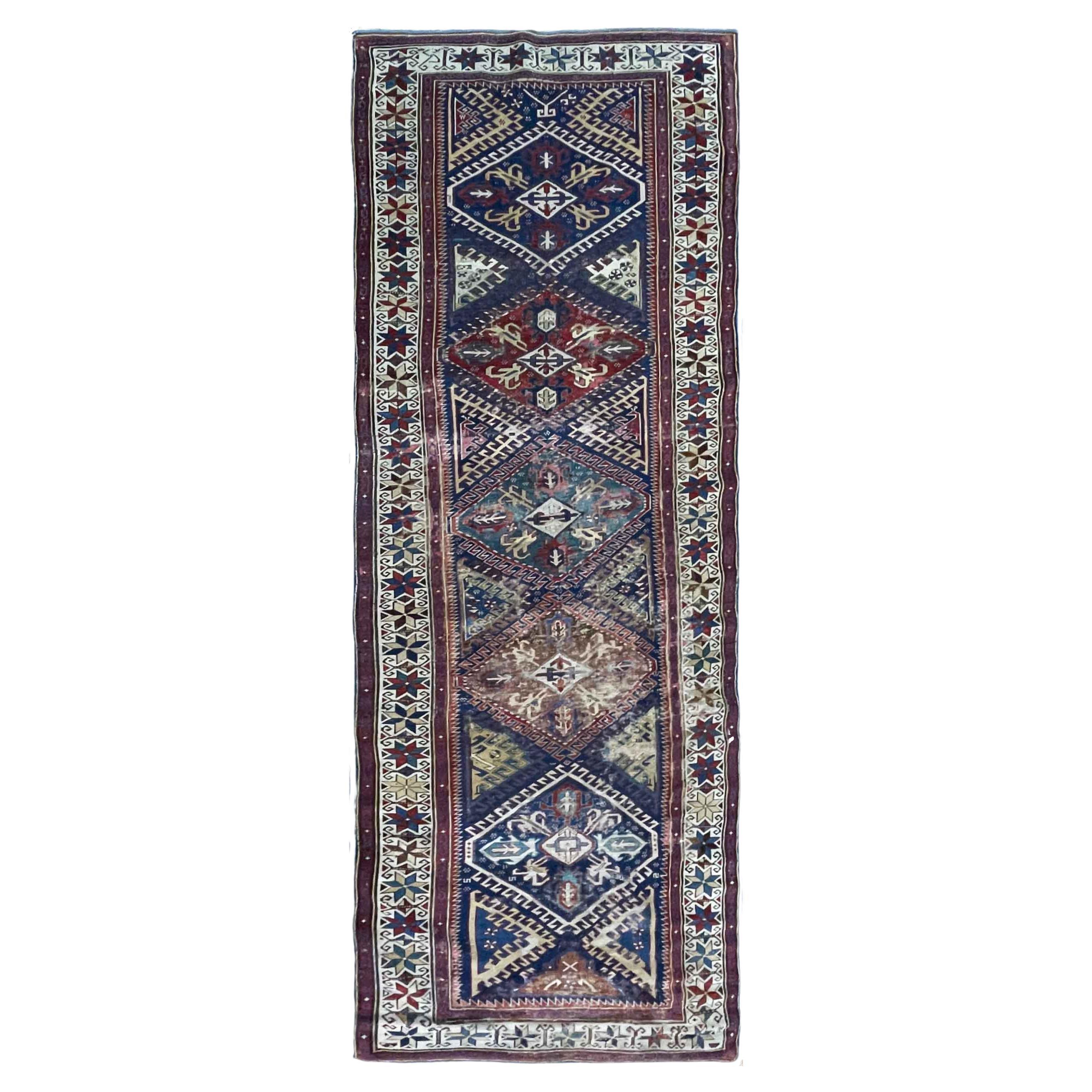 Chemin de table caucasien antique de Shirvan, TEL QUEL
