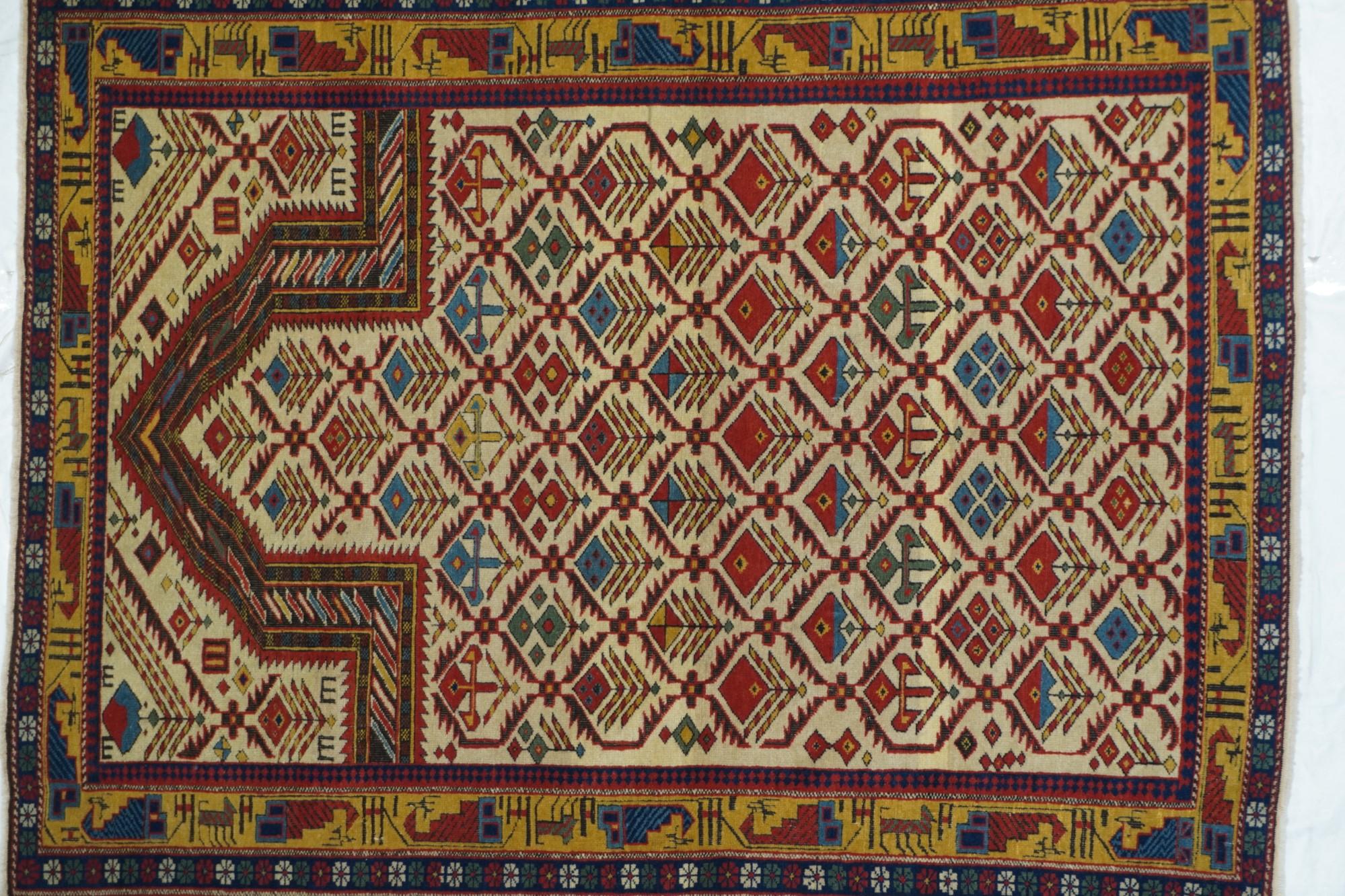Wool Antique Shirvan Daghestan Rug For Sale