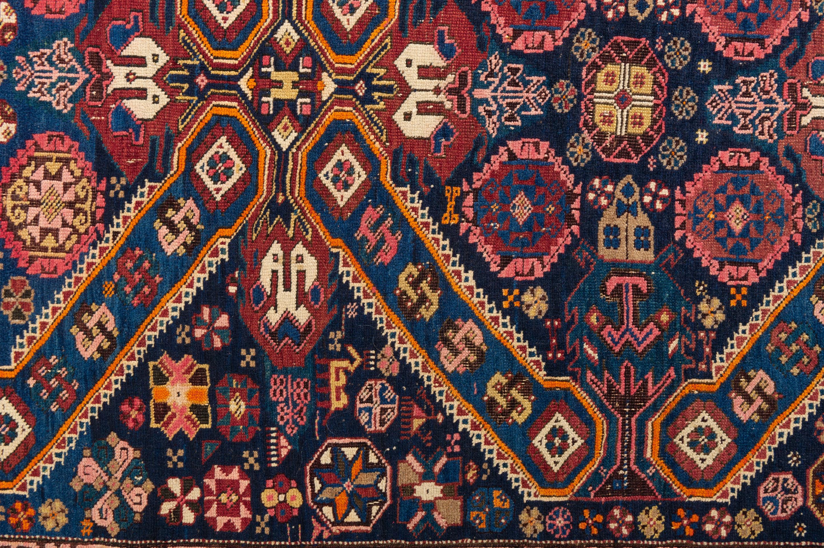 Antique SHIRVAN Dated Carpet In Excellent Condition For Sale In Alessandria, Piemonte