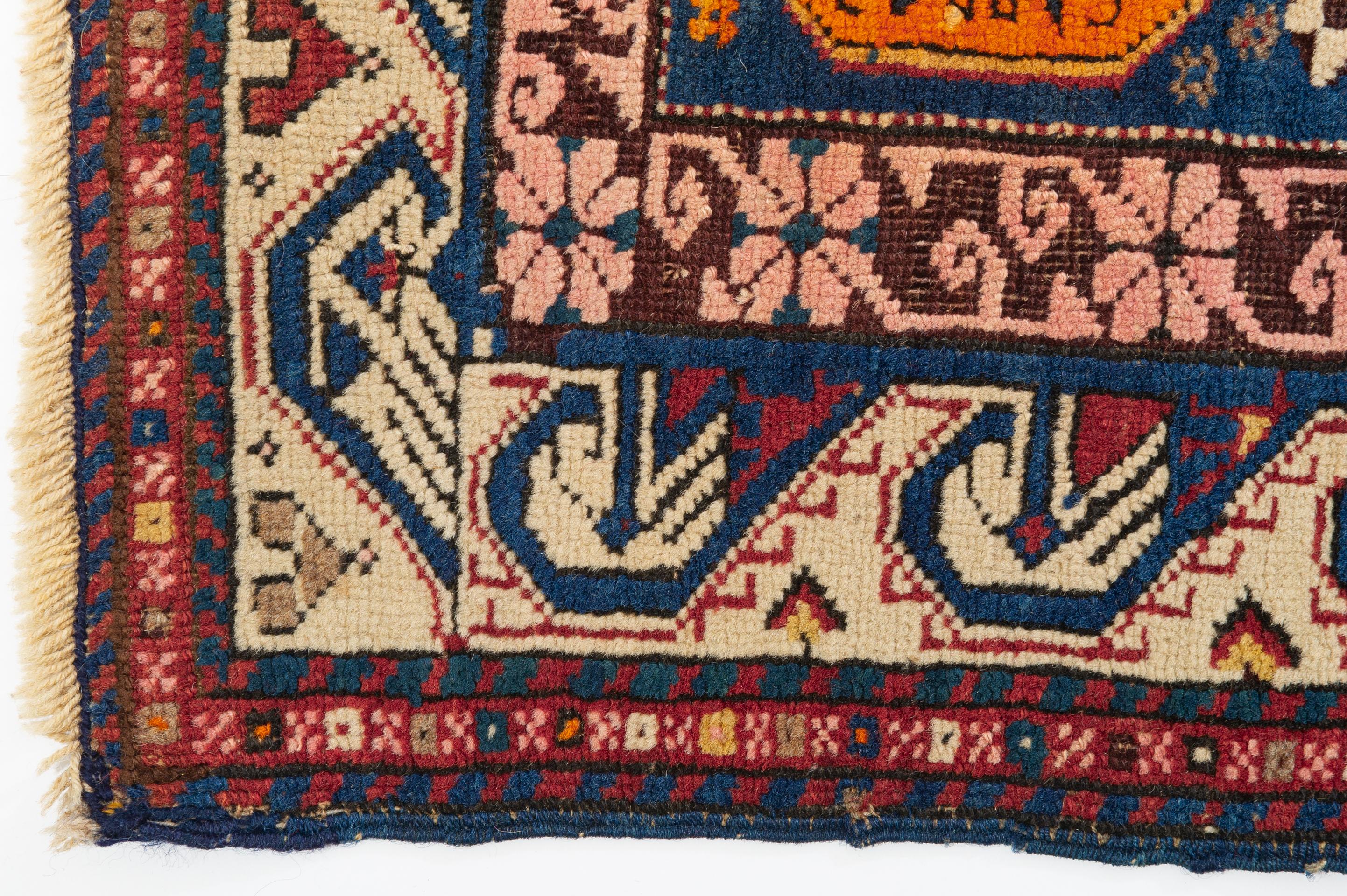 Wool Antique SHIRVAN Dated Carpet For Sale