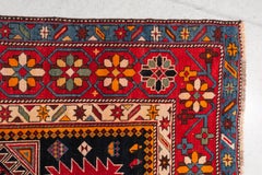 Antique Large Hand-Knotted Shirvan Carpet, Wool, Caucasus, Circa 1880