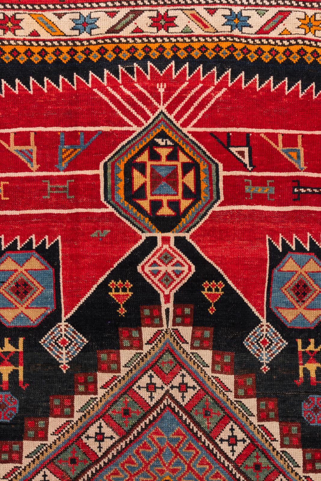 Wool Antique Large Shirvan for Collection For Sale