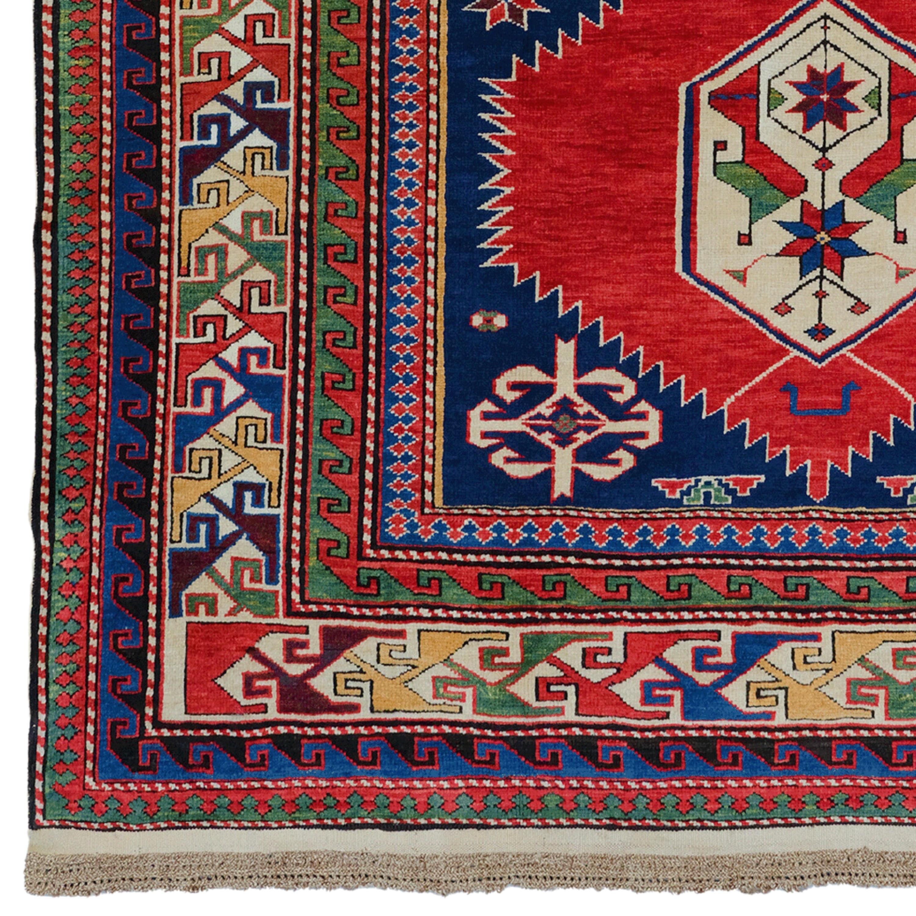 Caucasian Antique Shirvan Karagashli Rug - Middle of 19th Century Shirvan Karagashli Rug For Sale
