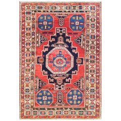 Antique Shirvan/ Kazak Caucasian Rug, 4
5" x 6
6" Unusual .