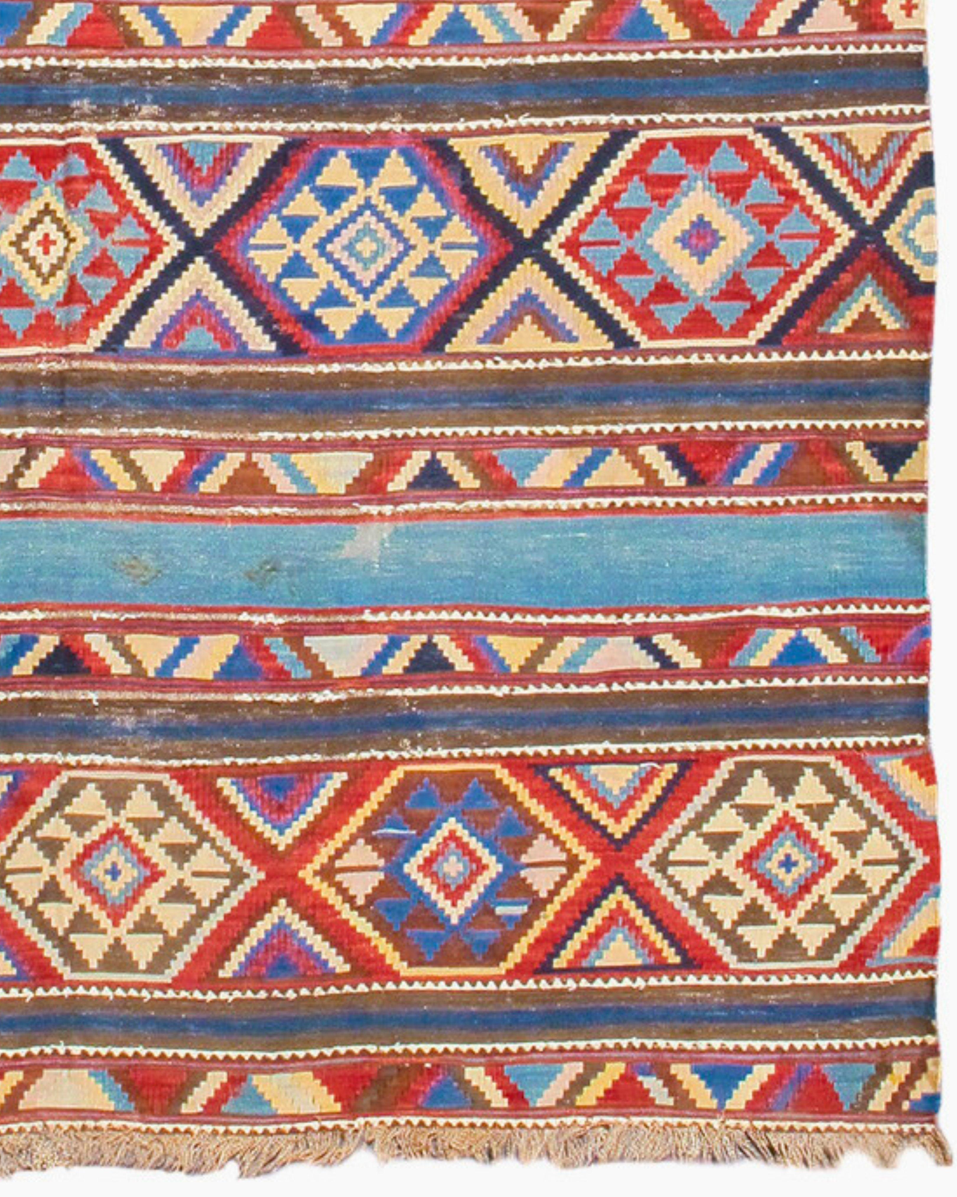 Antique Shirvan Kilim Rug, Late 19th Century In Good Condition For Sale In San Francisco, CA