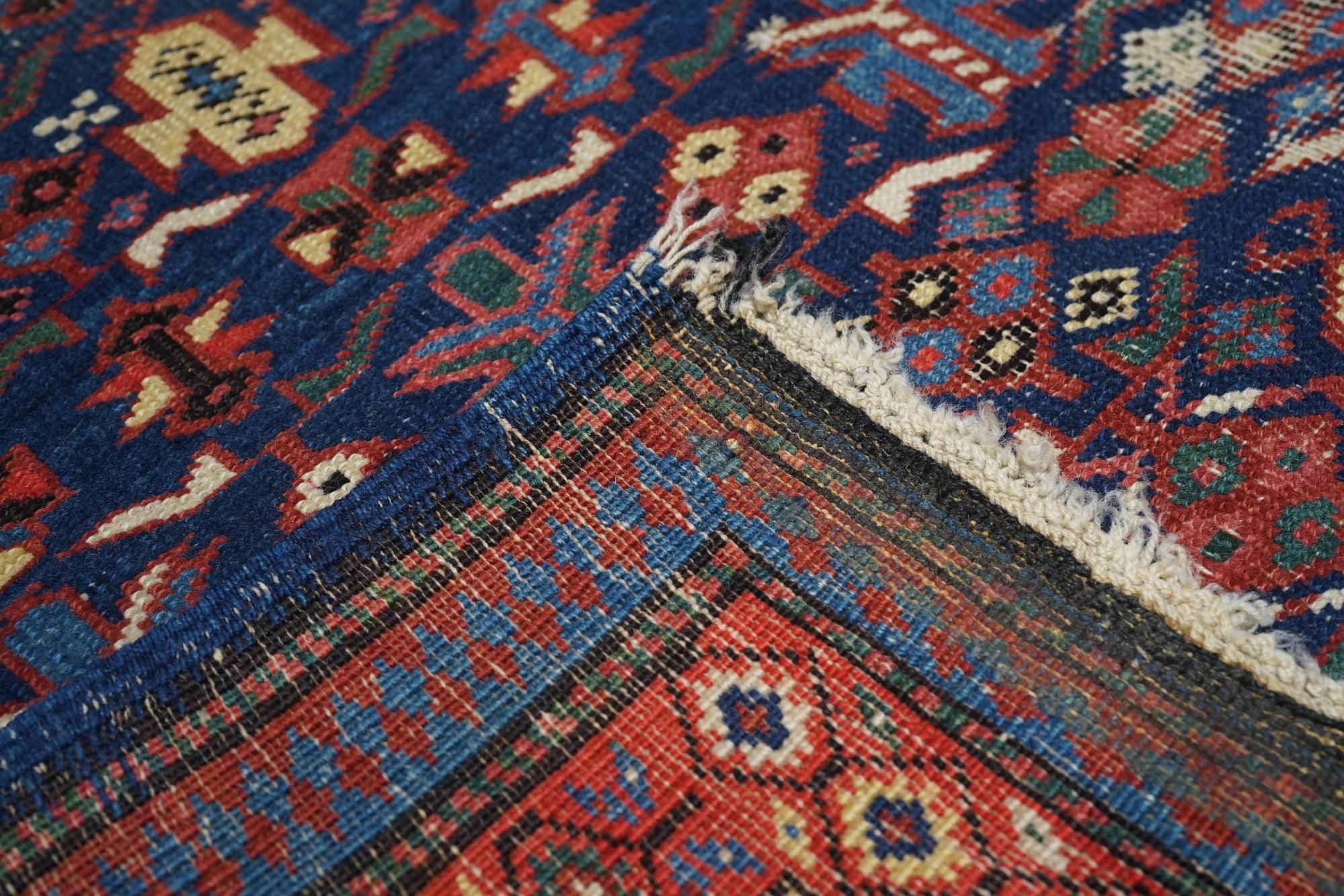 Tappeto antico Shirvan-Kuba 3'6'' x 5'5'' in vendita 1