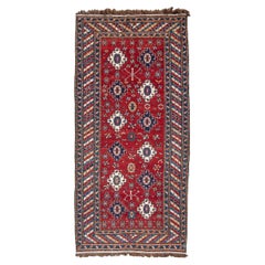 Tapis long ancien de Shirvan, fin du 19e siècle