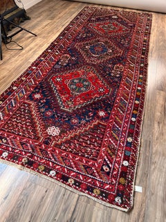 Antique Shirvan Caucasian Rug c. Late 19th Century 4’7 x 11'8
