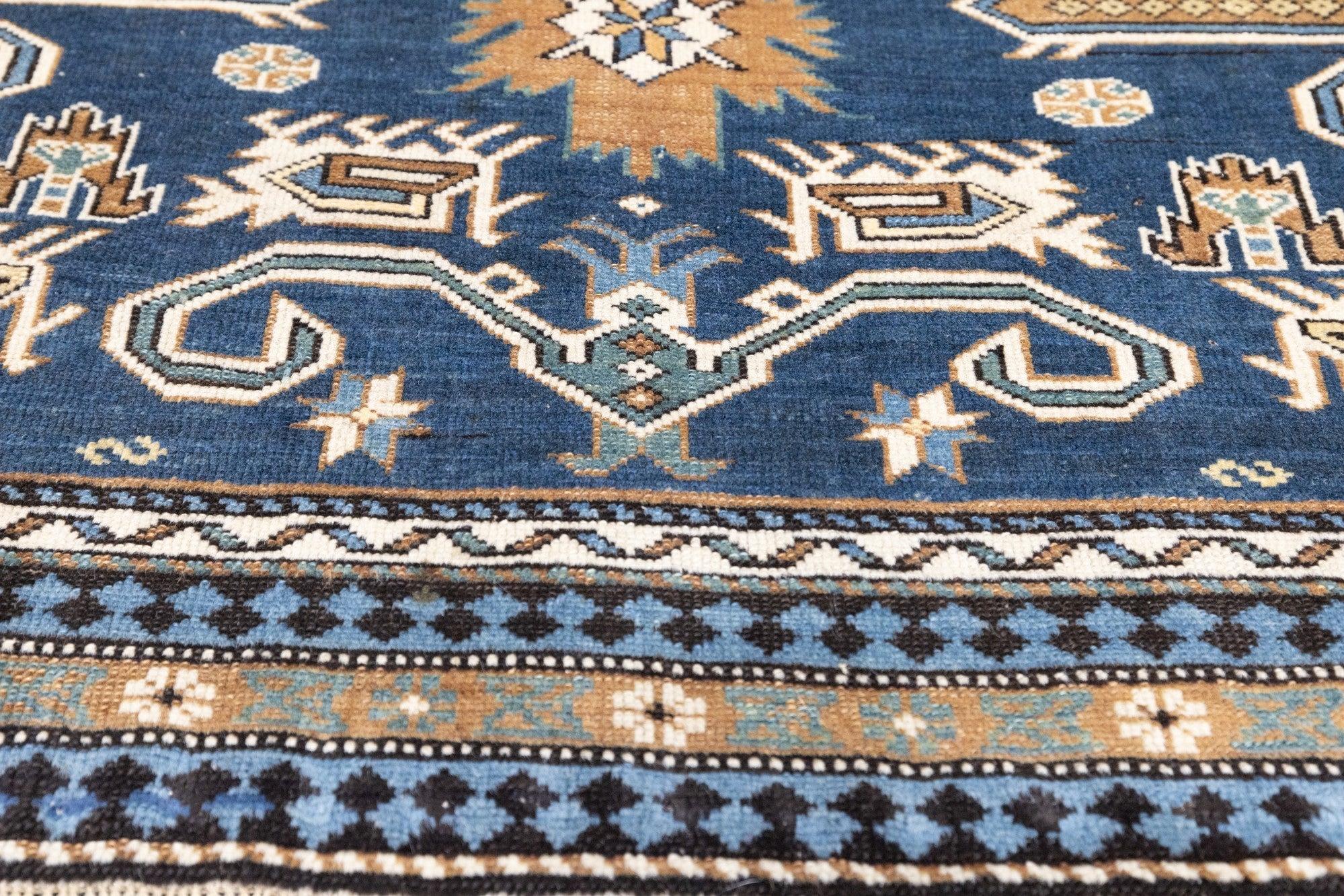 Hand-Knotted Antique Shirvan Perpedil Rug 3'2'' x 4'0