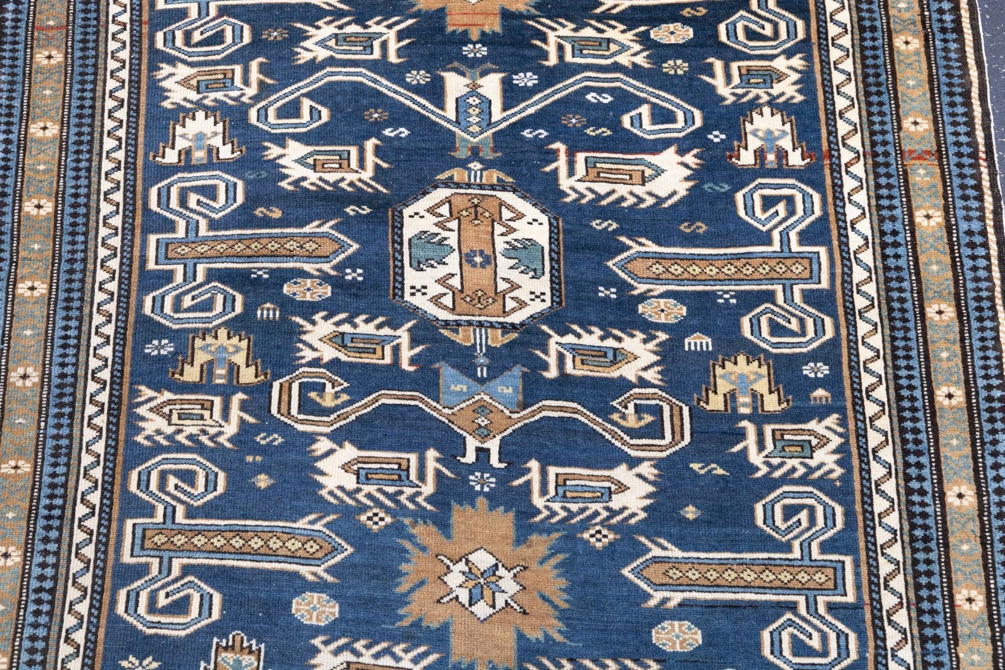 19th Century Antique Shirvan Perpedil Rug 3'2'' x 4'0