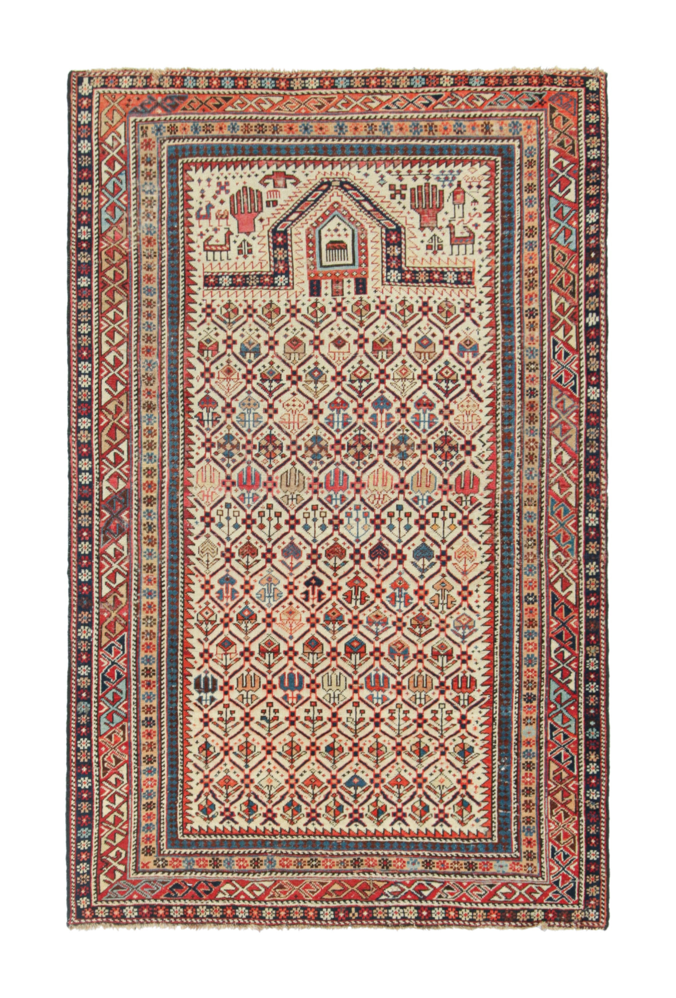 Antiquité - Tapis de course persan Shirvan, Design/One polychrome - Rug & Kilim
