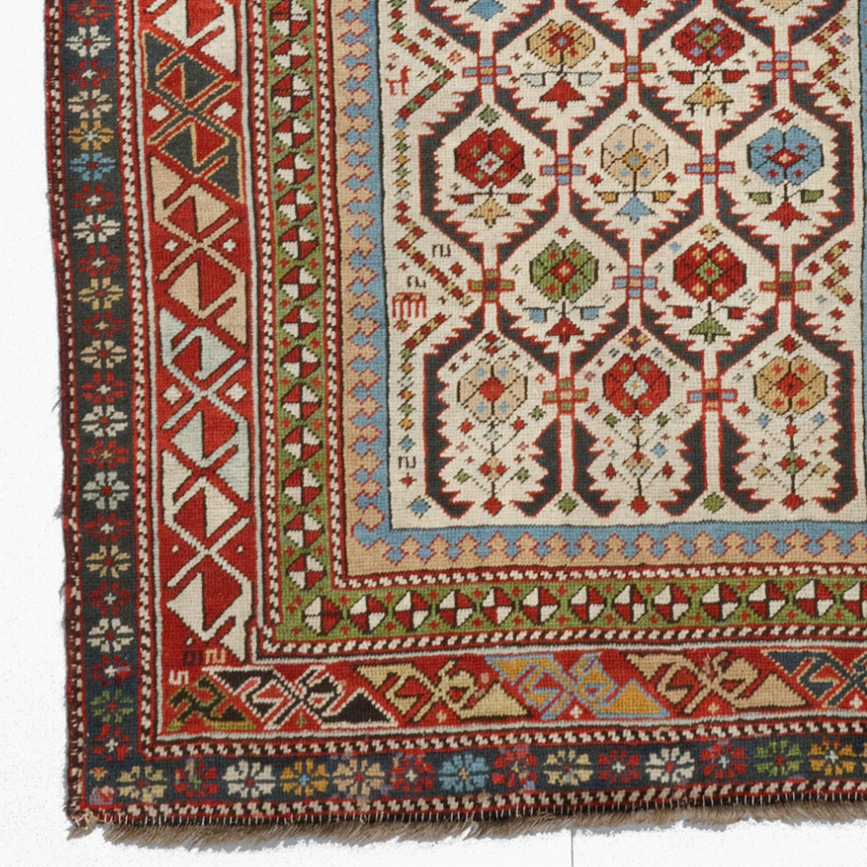 Antique Shirvan Prayer Rug
Late Of The 19th Century Caucasian Prayer Shirvan Rug. Generally Good Condition. Size 100 x 173 cm (39,3x68,1 In)

The Shirvan carpet is a handmade floor covering in the Shirvan region of Azerbaijan in the Southeastern