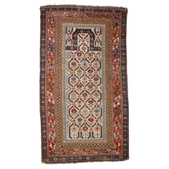 Antique Shirvan Prayer Rug - Late Of The 19th Century Prayer Shirvan Rug