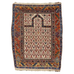 Antiker Shirvan-Gebetteppich - Shirvan-Teppich aus dem späten 19. Jahrhundert, antiker Teppich