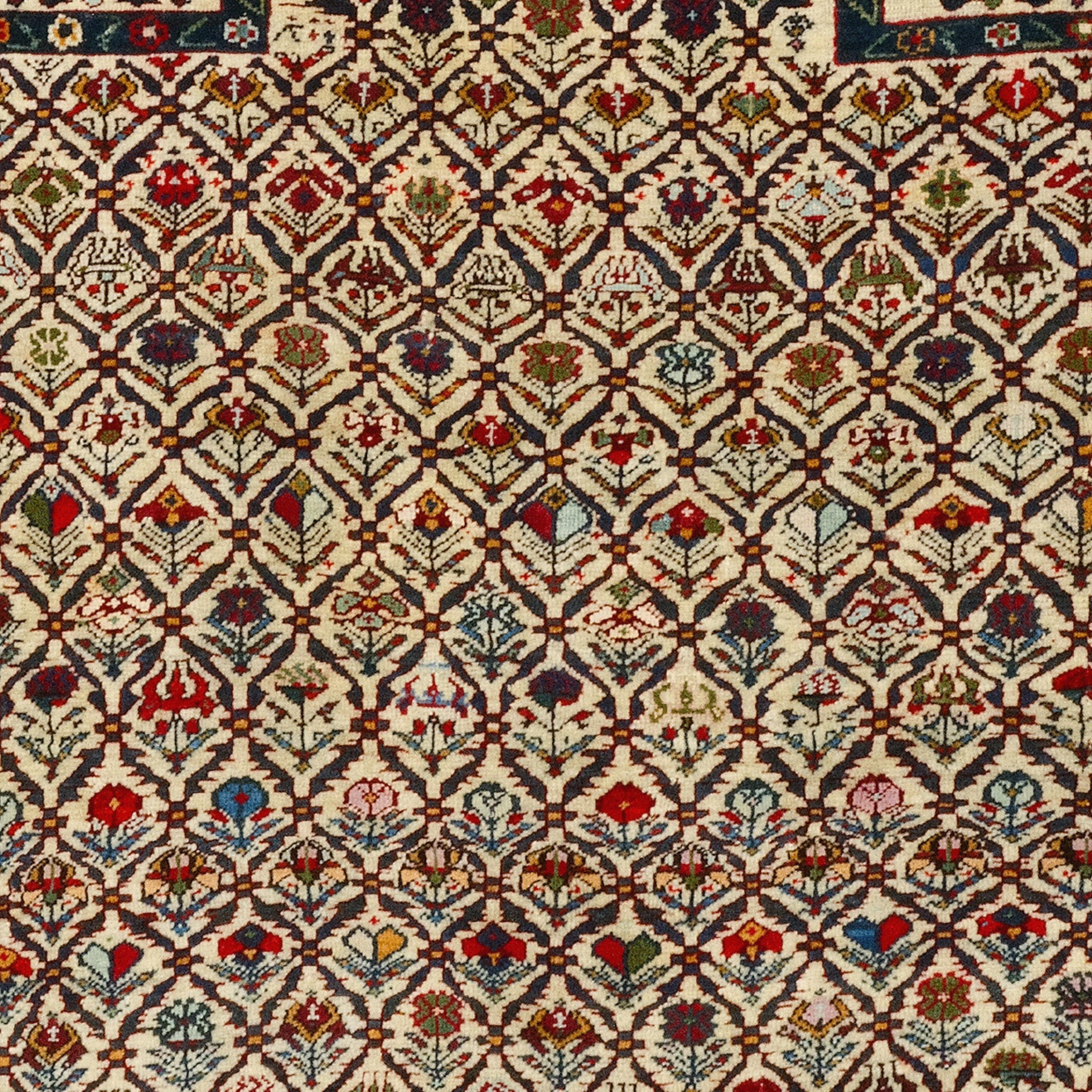 Antiker Schirwan-Teppich - Kaukasischer Schirwan-Gebetteppich aus dem 19. Jahrhundert, antiker Teppich im Zustand „Gut“ im Angebot in Sultanahmet, 34