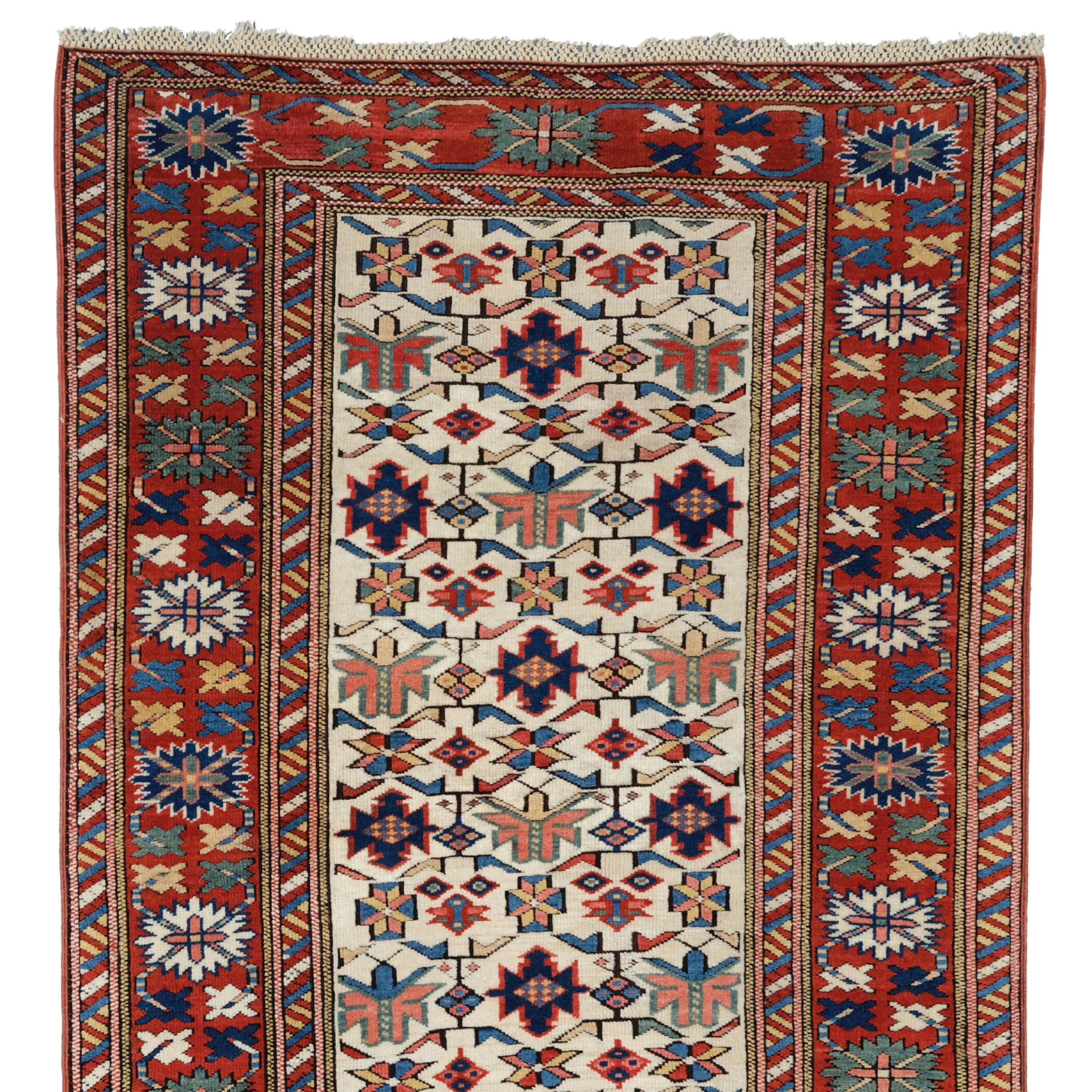 Antique Shirvan Rug | Caucasus Rug

Colorful Geometric Tribal Looking

Circa 1870
Size : 96×250 cm