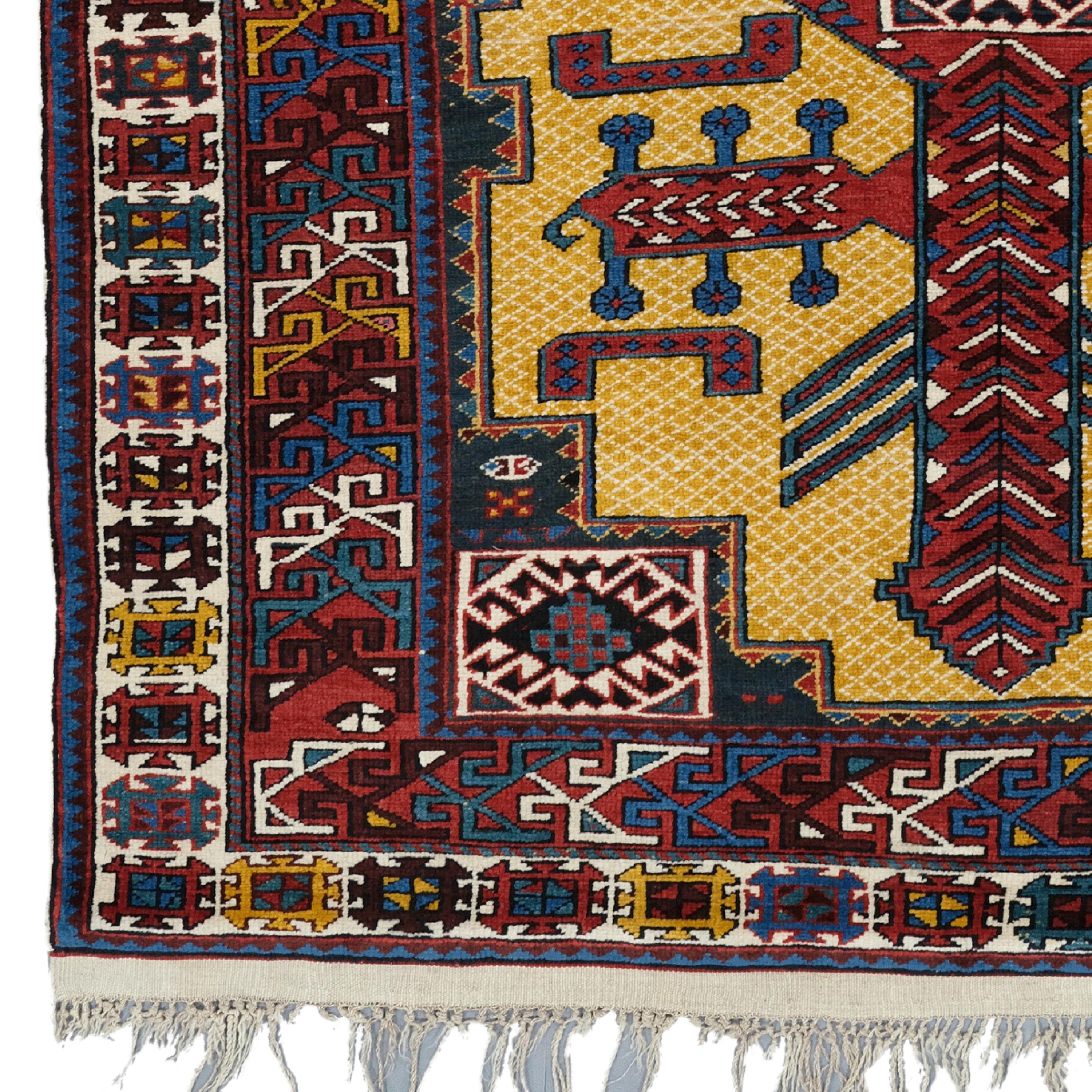 Antique Shirvan Rug  Caucasus Rug
19th Century Caucasian Shirvan Rug
Size: 130x228 cm

An Authentic Work of Art: 19th Century Caucasian Shirvan Carpet

If you want to add an authentic and stylish touch to your home or office, this 19th Century