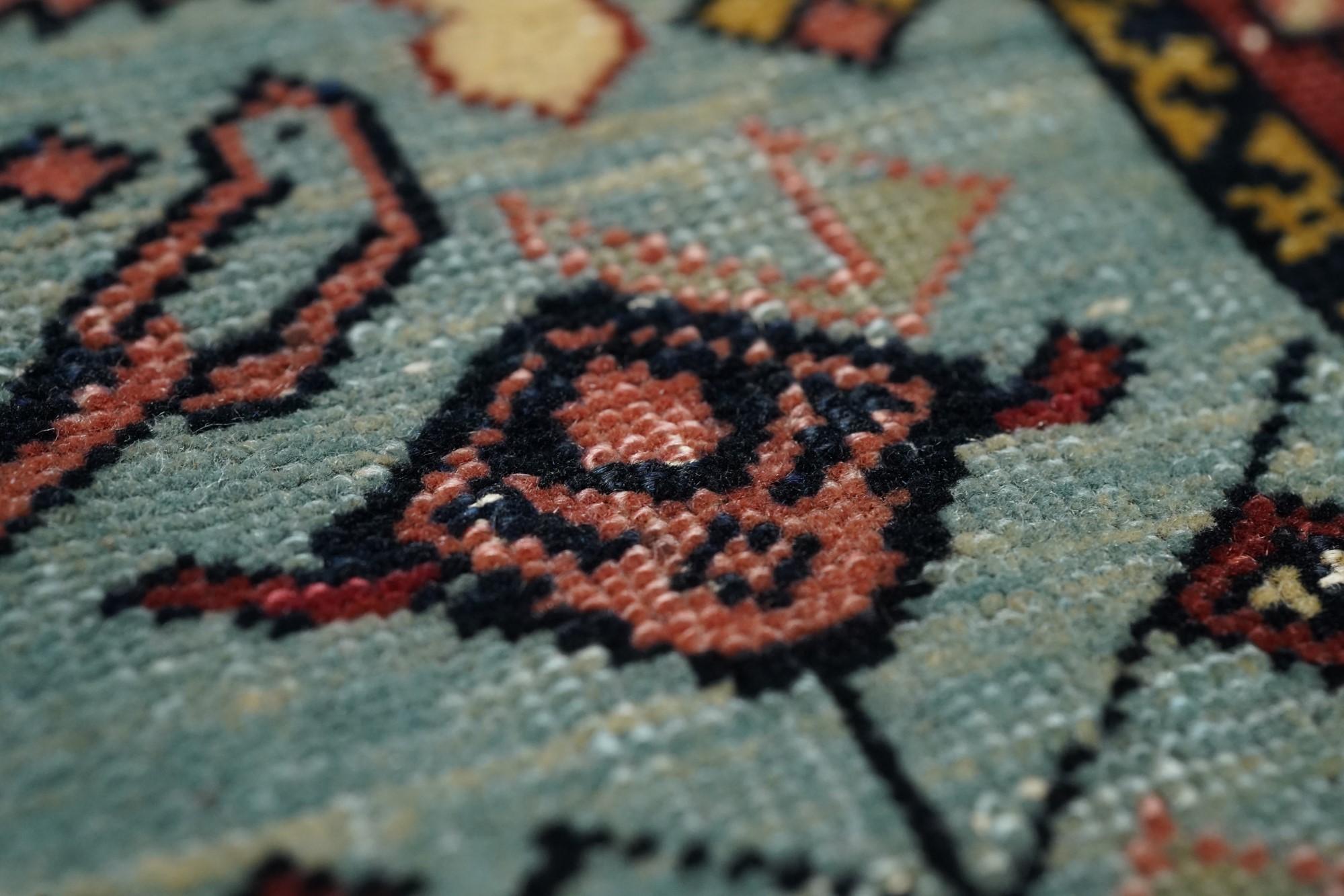 Laine Tapis Shirvan ancien 2'11'' x 3'9'' en vente