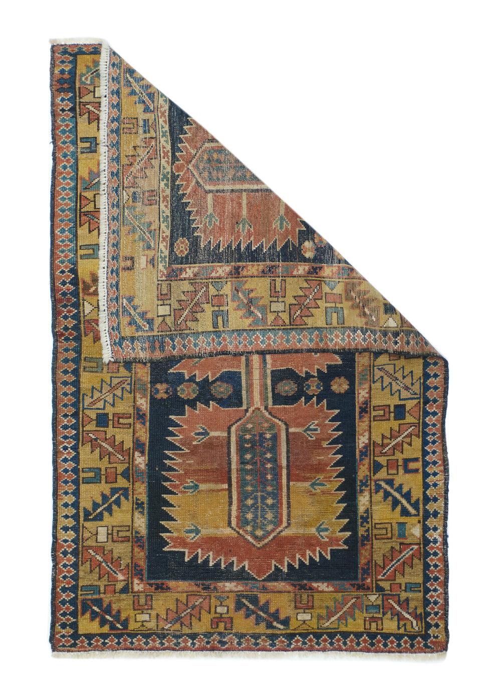 Antiker Schirwan-Teppich 2'6'' x 4'1''.
