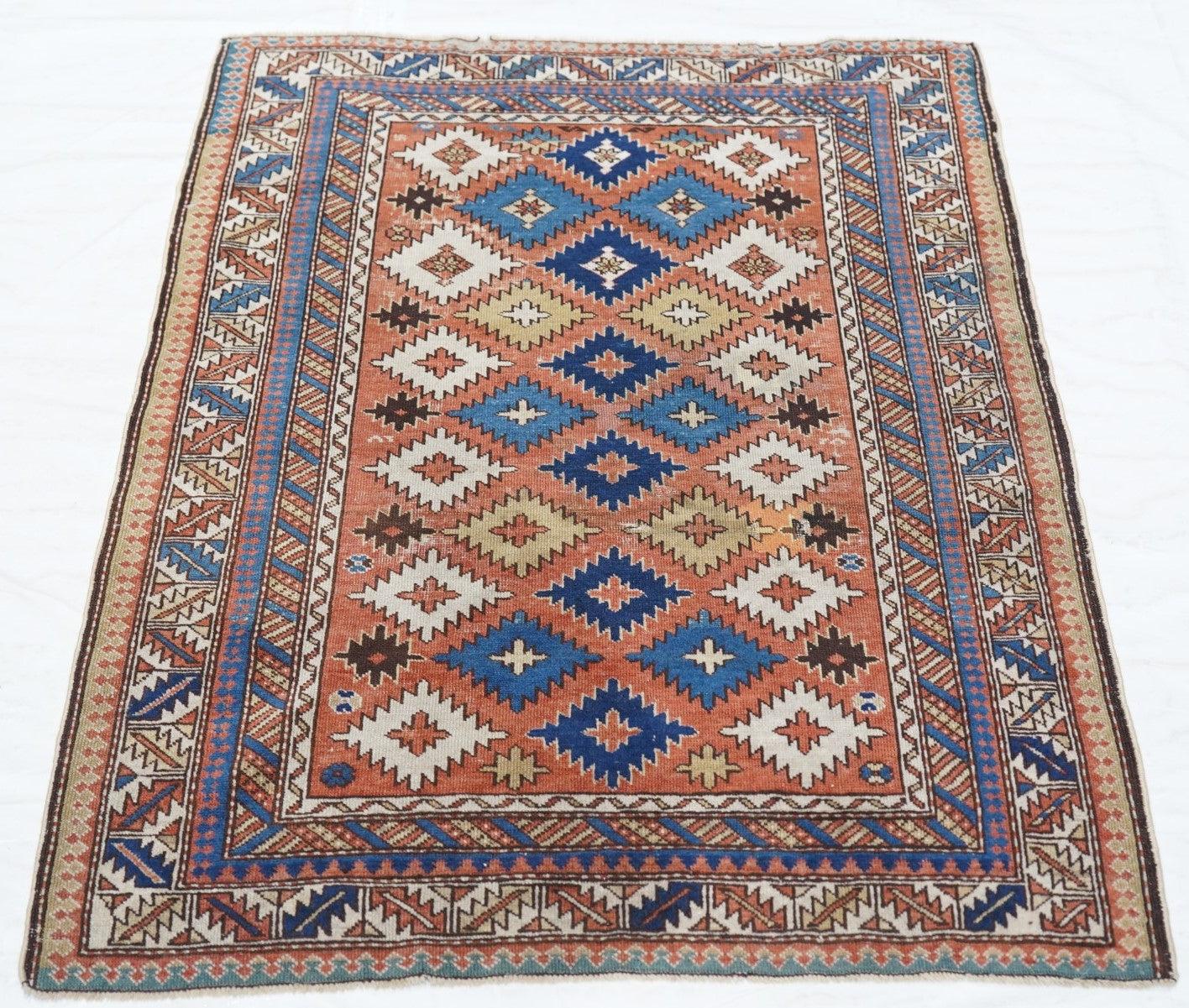 Antique Shirvan  Rug 2'7'' x 3'9'' For Sale 1